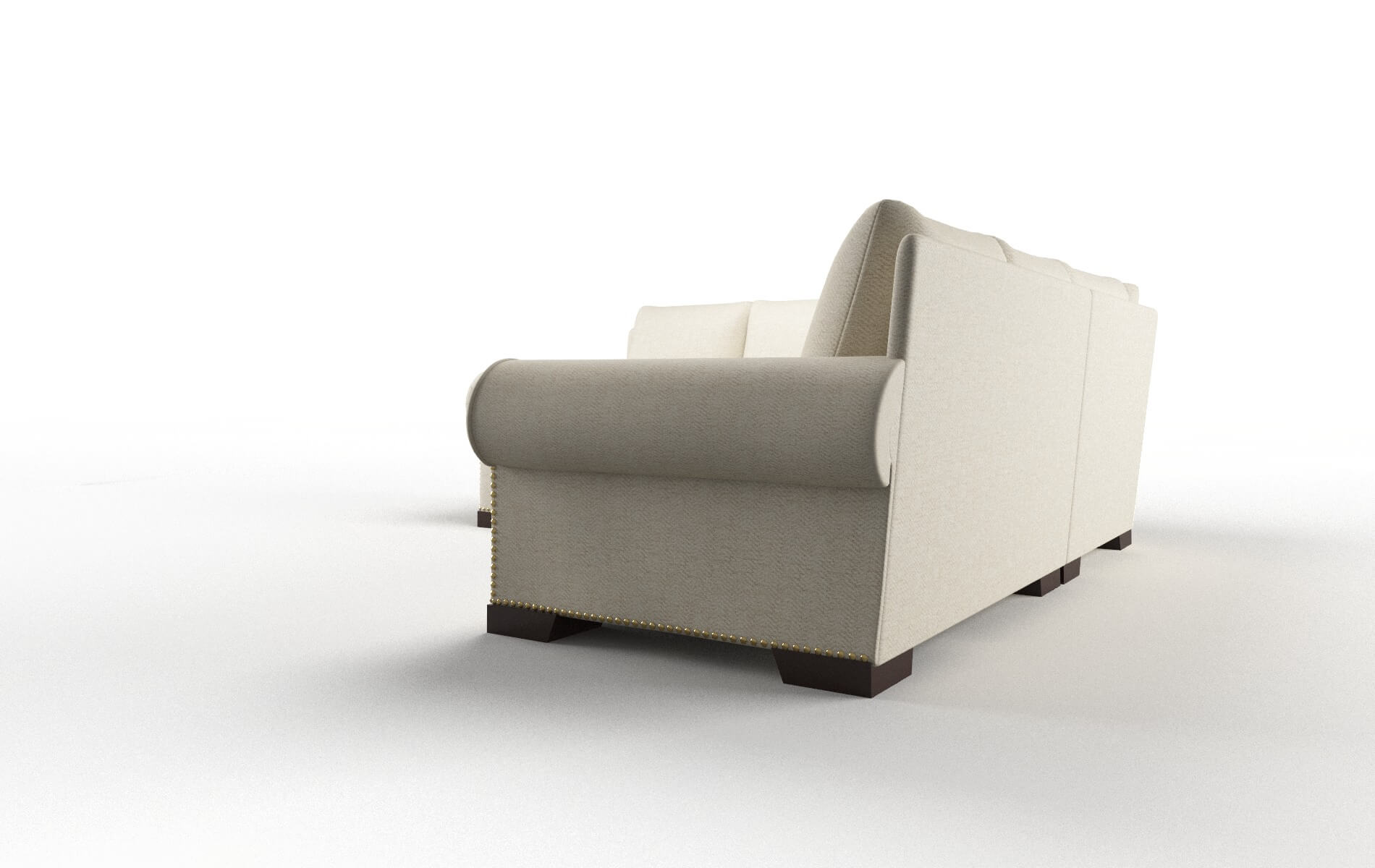 James Catalina Wheat Sectional espresso legs 4