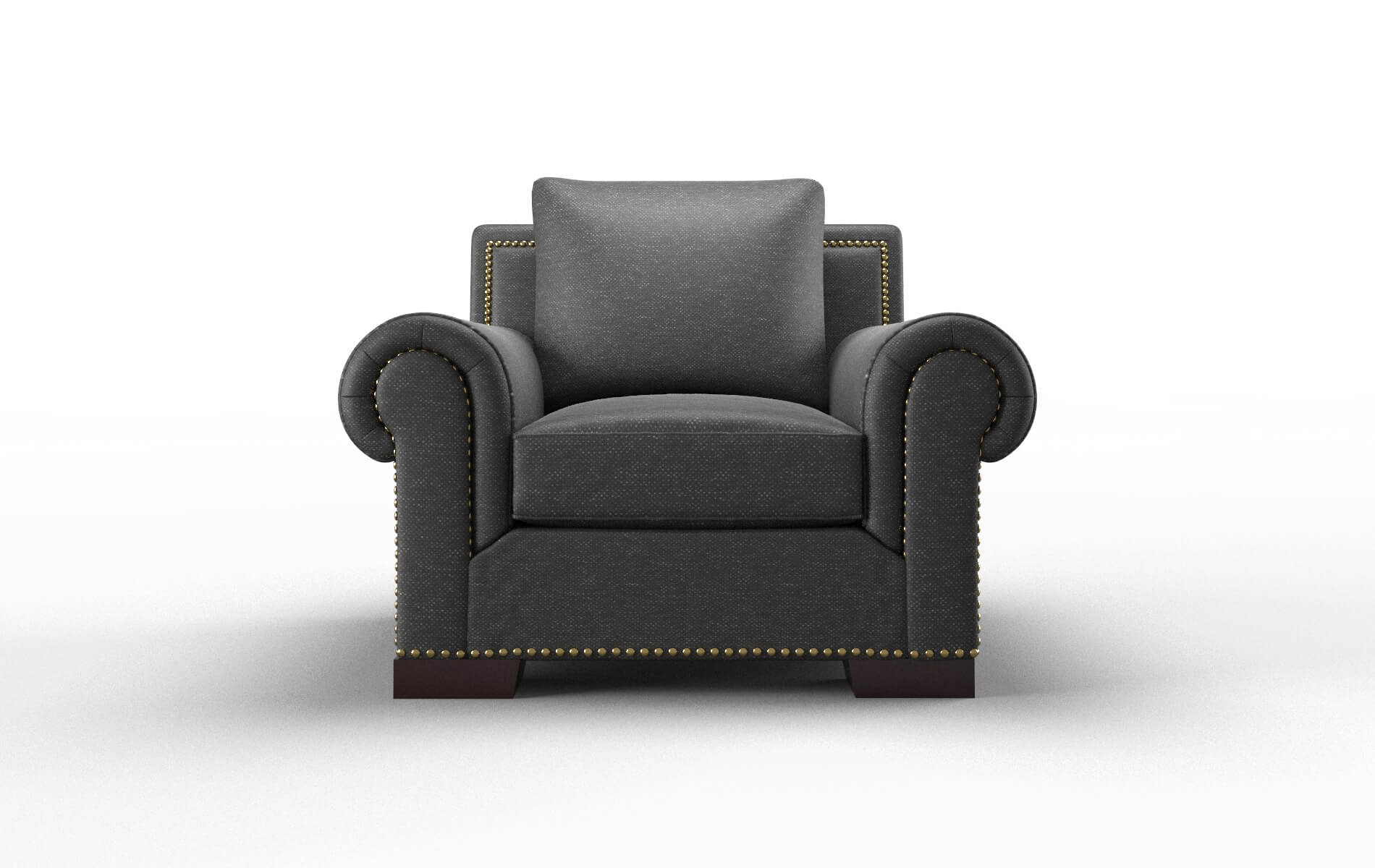 James Chance Denim Chair espresso legs 1