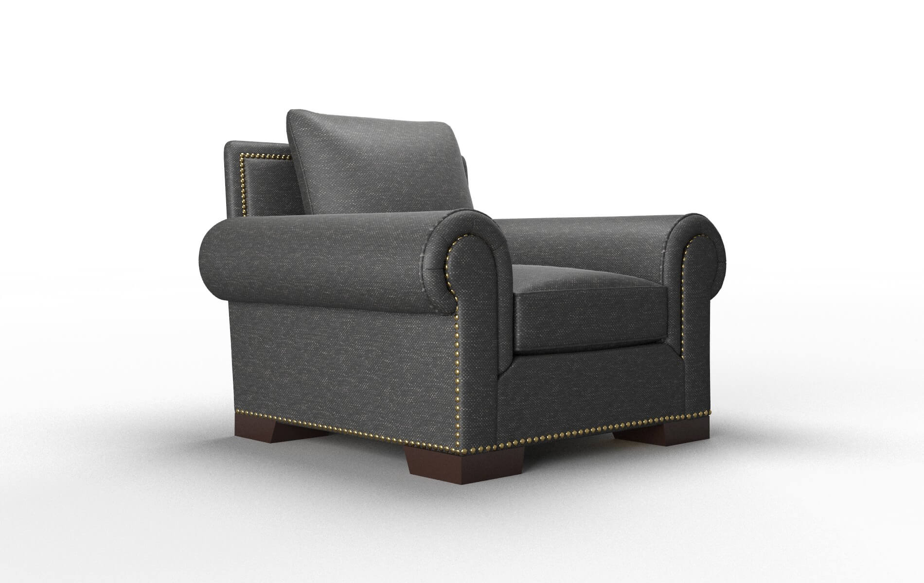 James Chance Denim Chair espresso legs 2