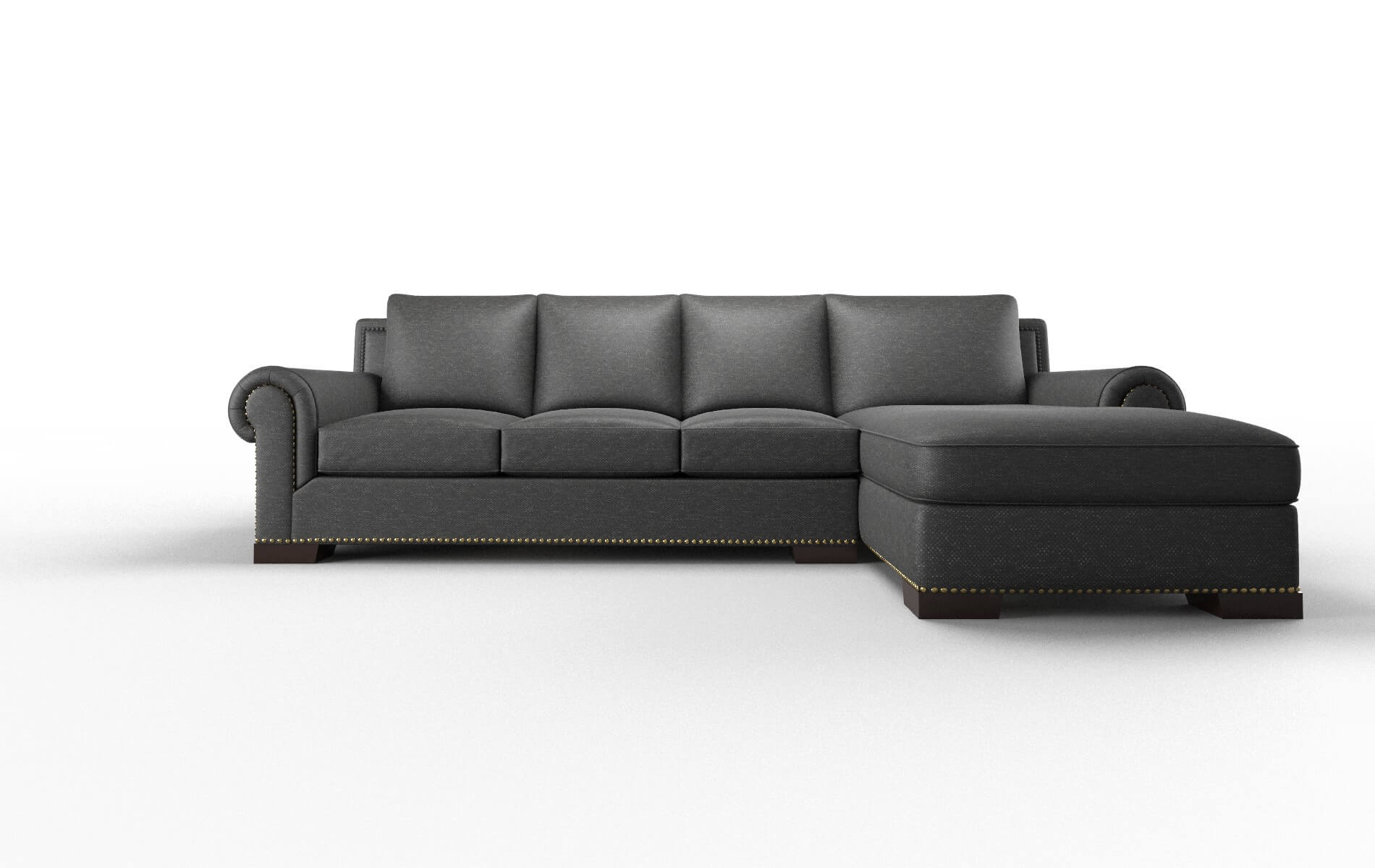 James Chance Denim Panel espresso legs 1