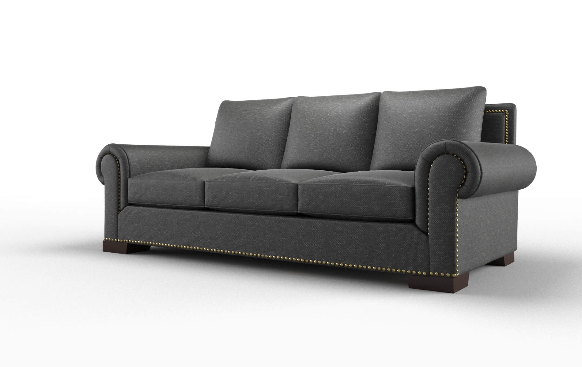 James Chance Denim Sofa espresso legs 4