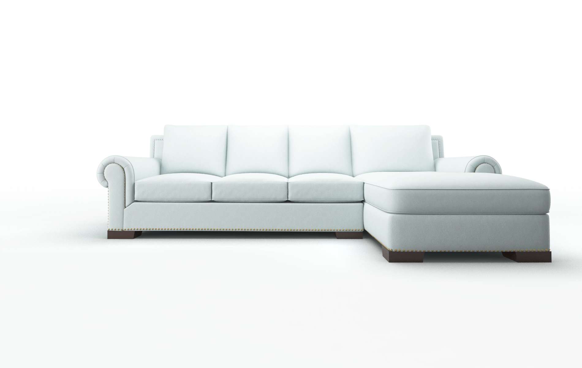 James Clyde Cornflower Panel espresso legs 1