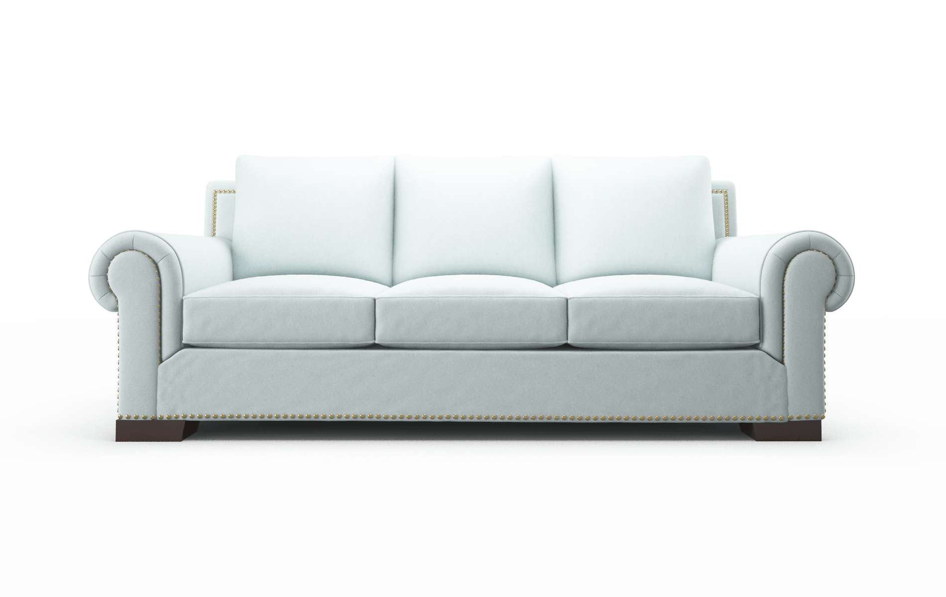 James Clyde cornflower Sofa Espresso Legs  1