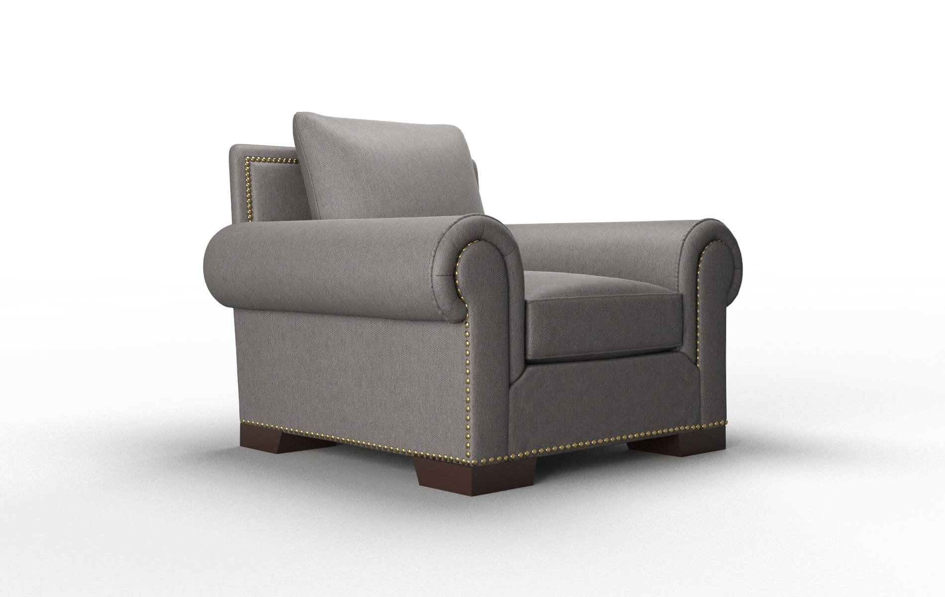 James Cosmo Charcoal Chair espresso legs 2