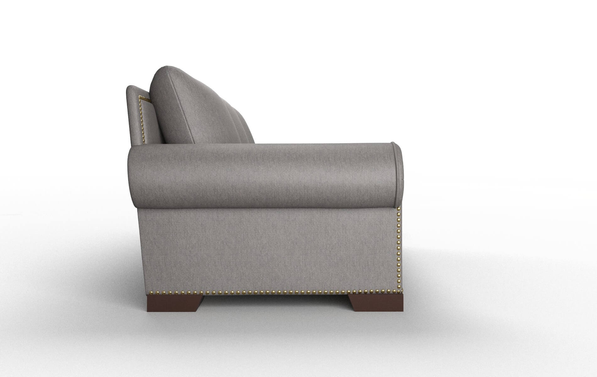 James Cosmo Charcoal Sofa espresso legs 3