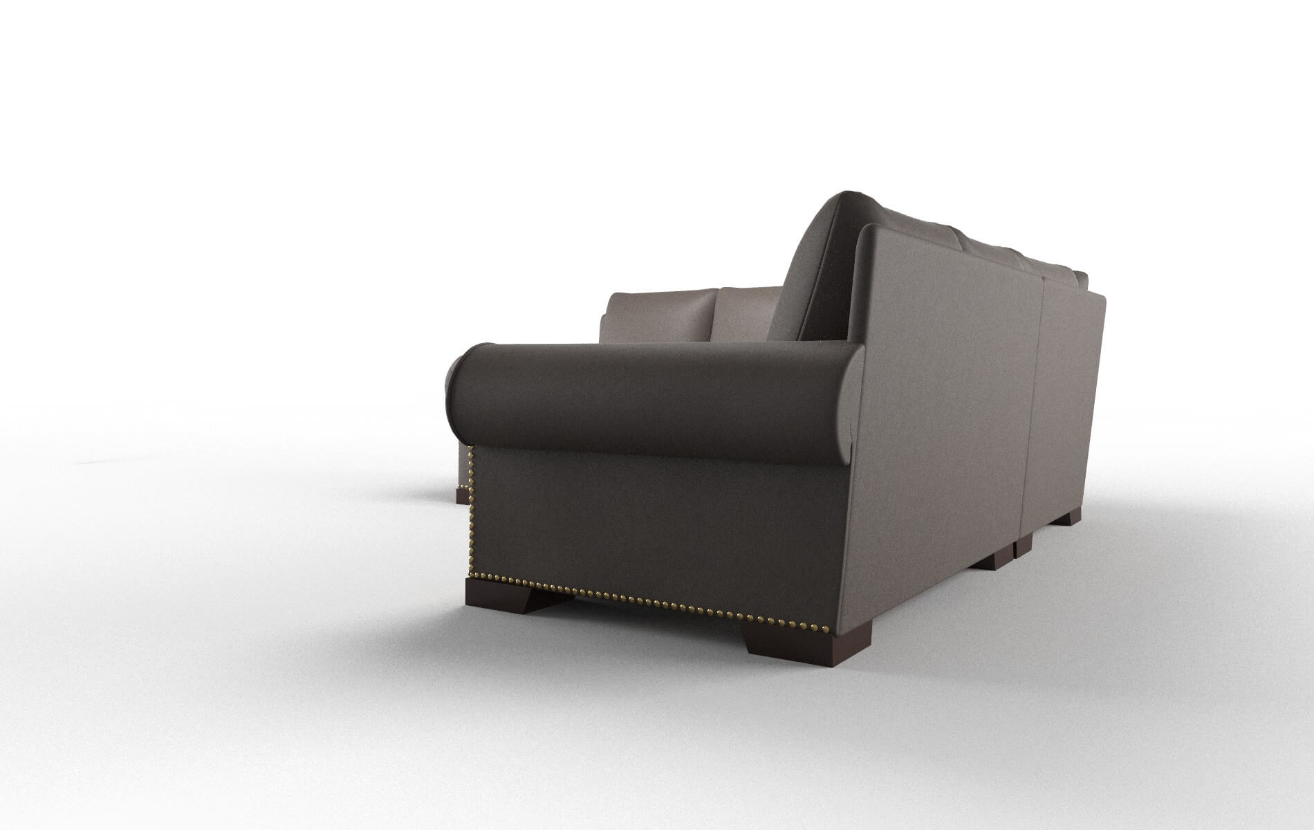 James Cosmo Chocolate Sectional espresso legs 4