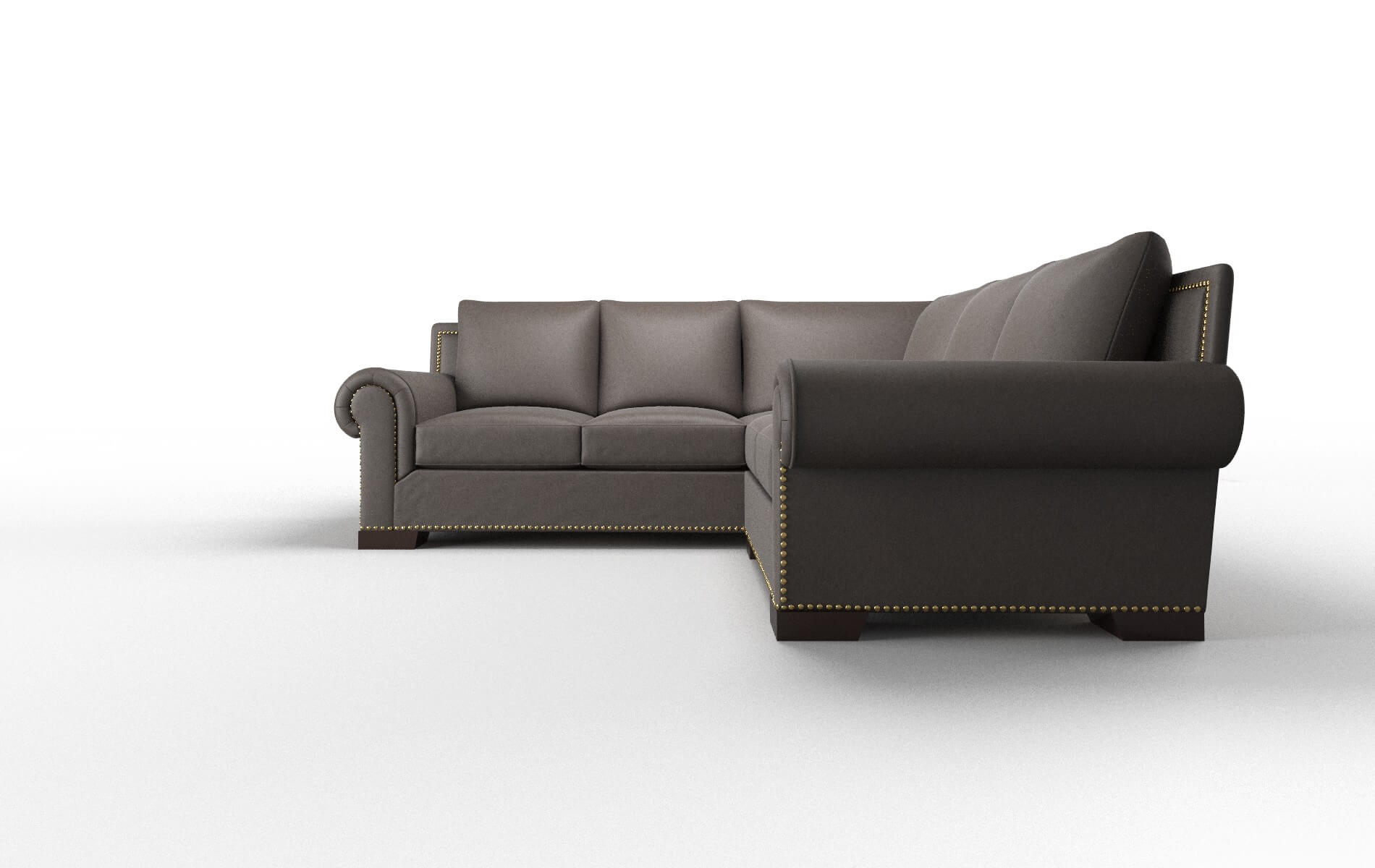James Cosmo Chocolate Sectional espresso legs 5