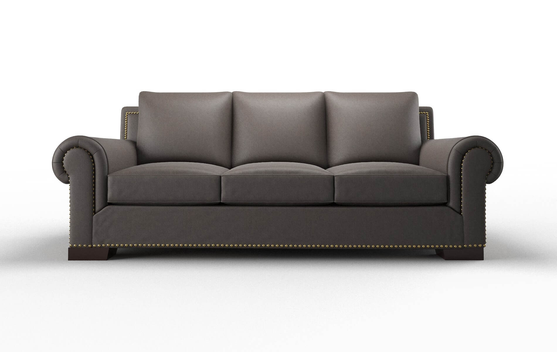 James Cosmo Chocolate Sofa espresso legs 1