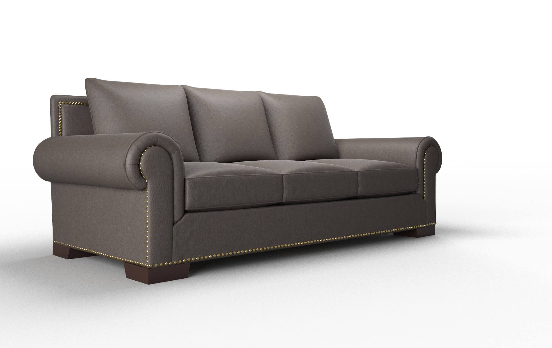 James Cosmo Chocolate Sofa espresso legs 2