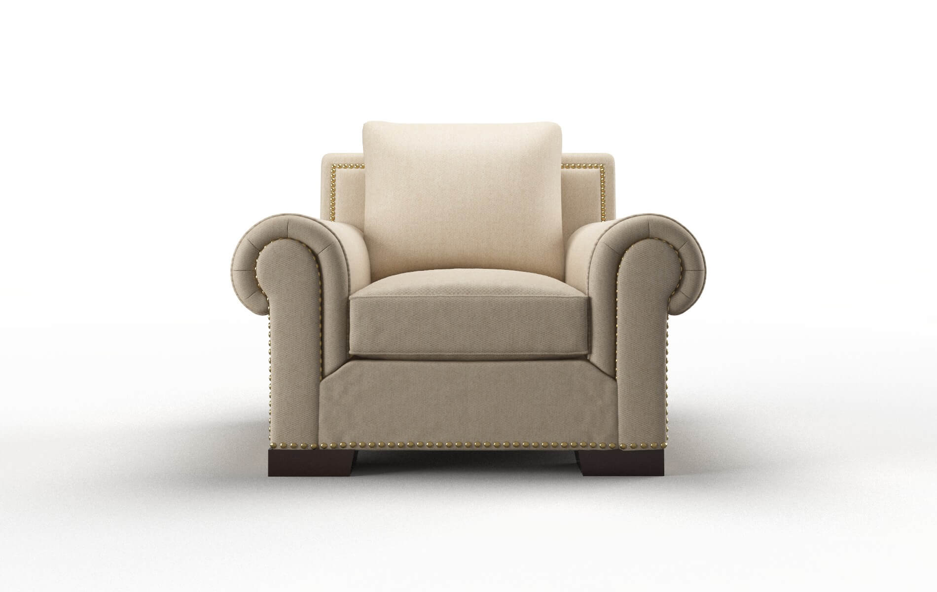 James Cosmo Fawn Chair espresso legs 1