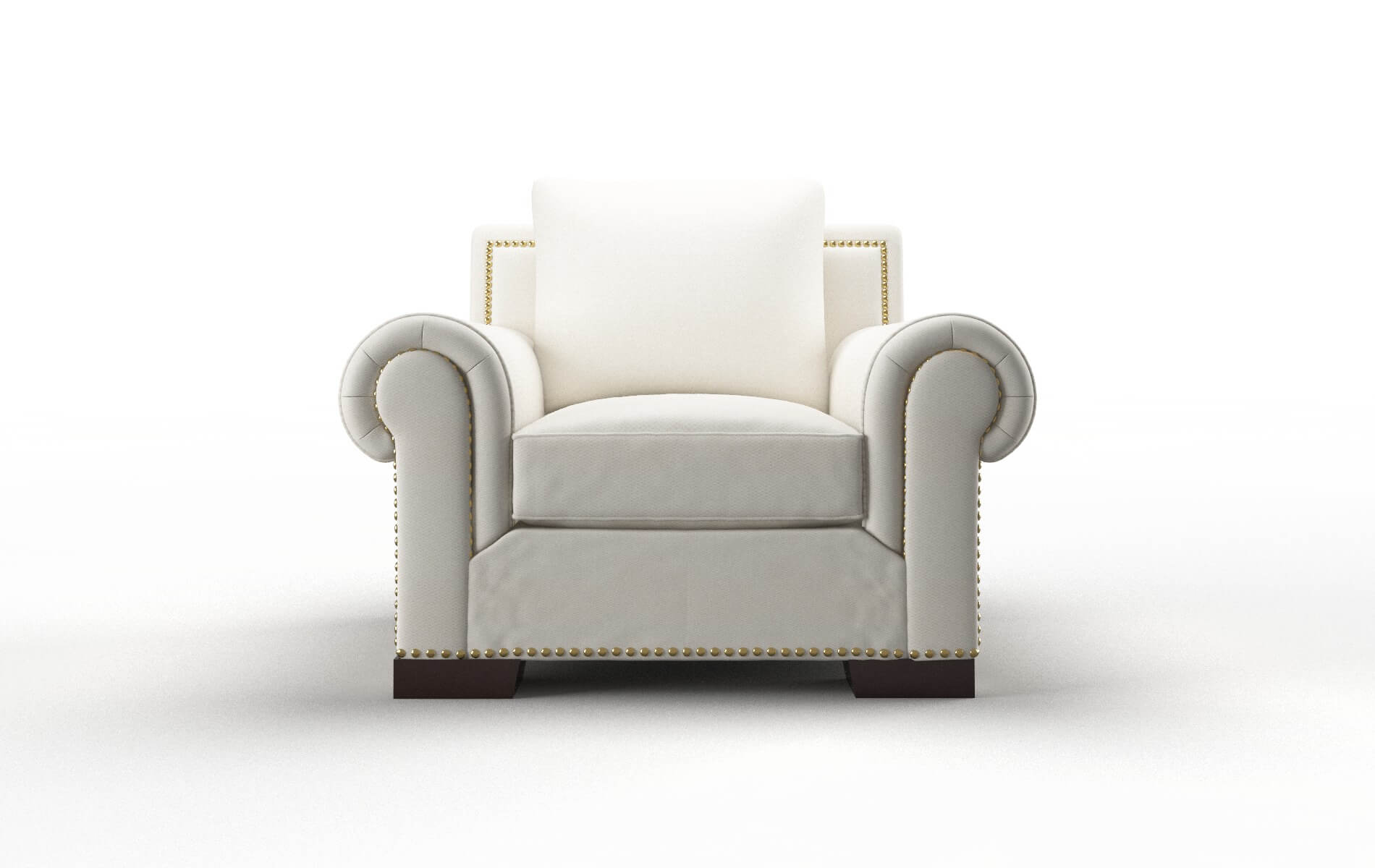 James Cosmo ivory Chair Espresso Legs  1