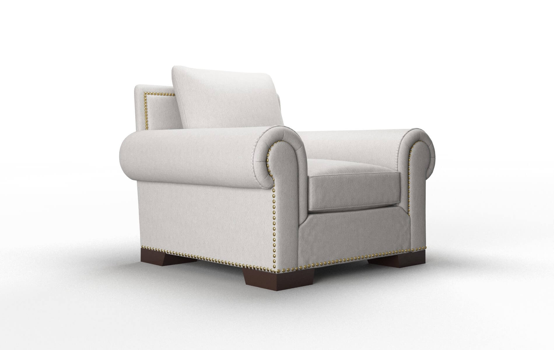 James Cosmo Silver Chair espresso legs 2