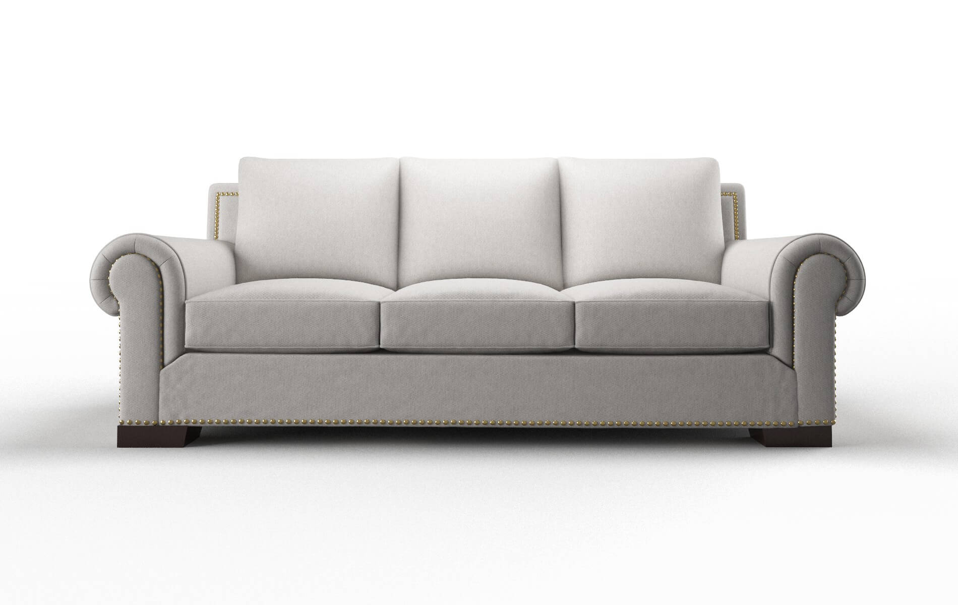 James Cosmo silver Sofa Espresso Legs  1
