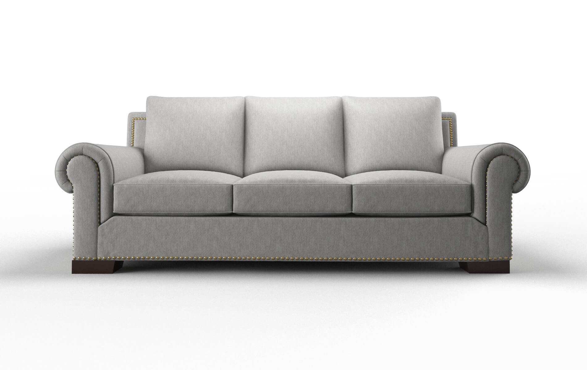 James Cosmo Steel Sofa espresso legs 1