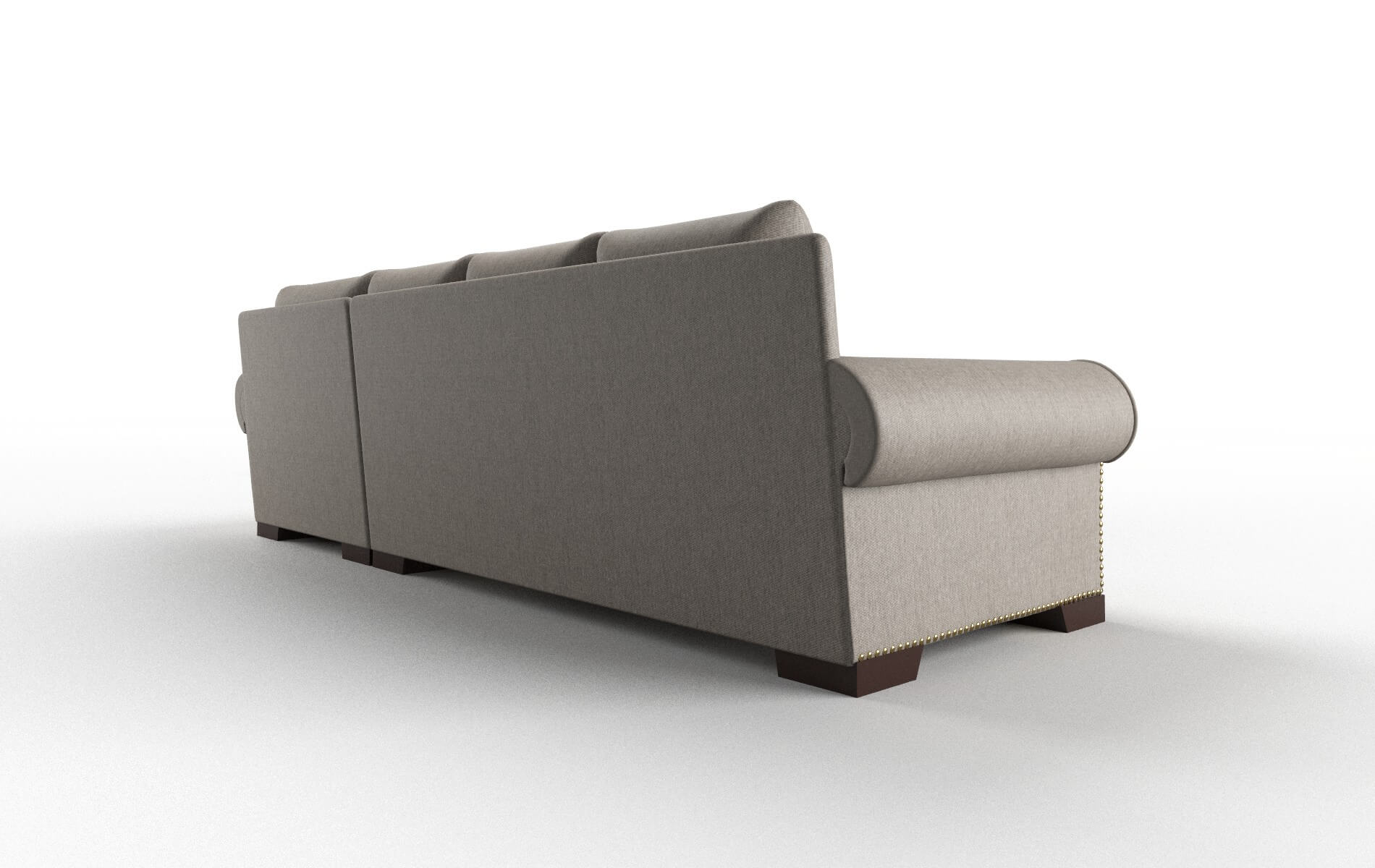 James Cosmo Taupe Panel espresso legs 5