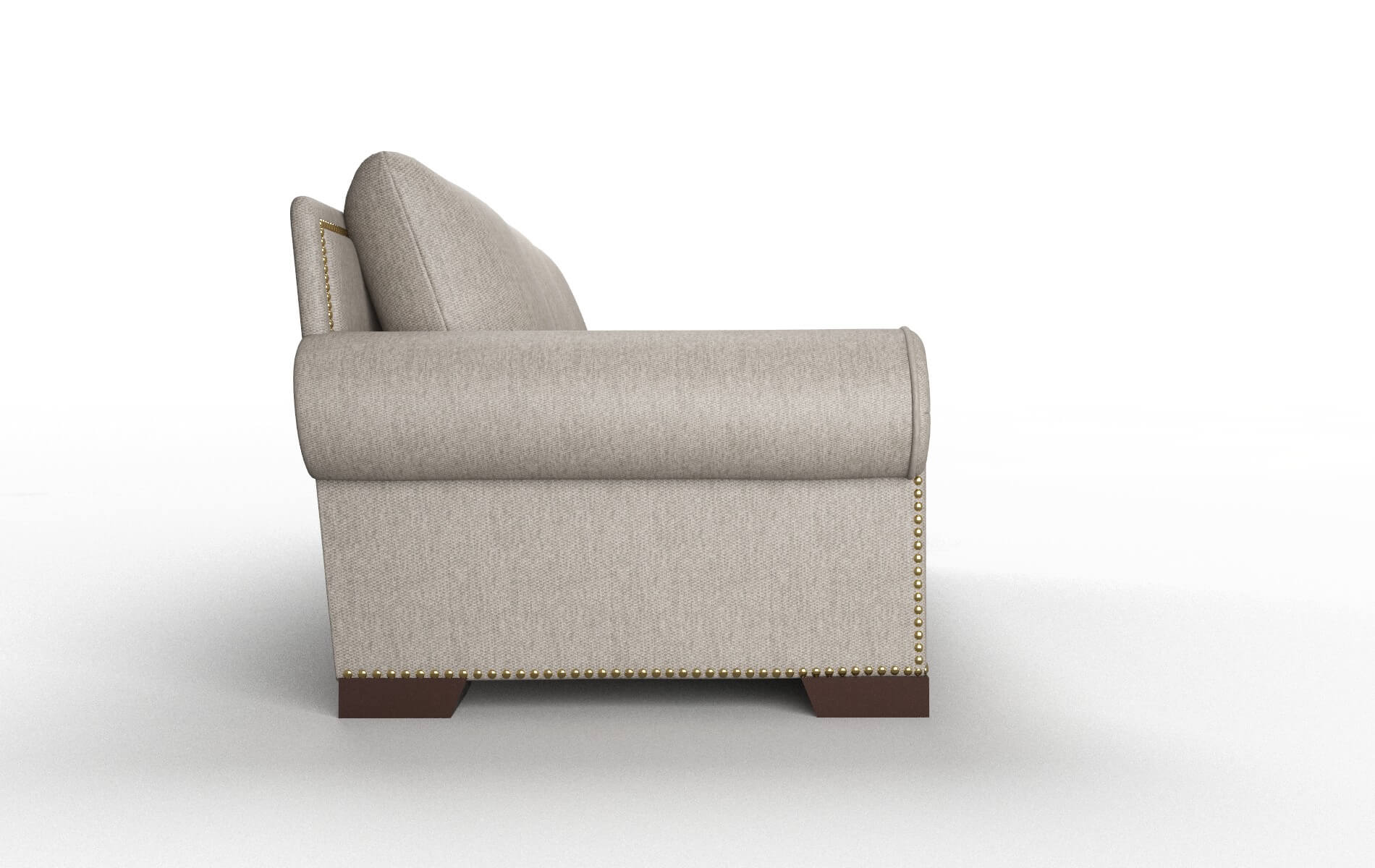 James Cosmo Taupe Sofa espresso legs 3