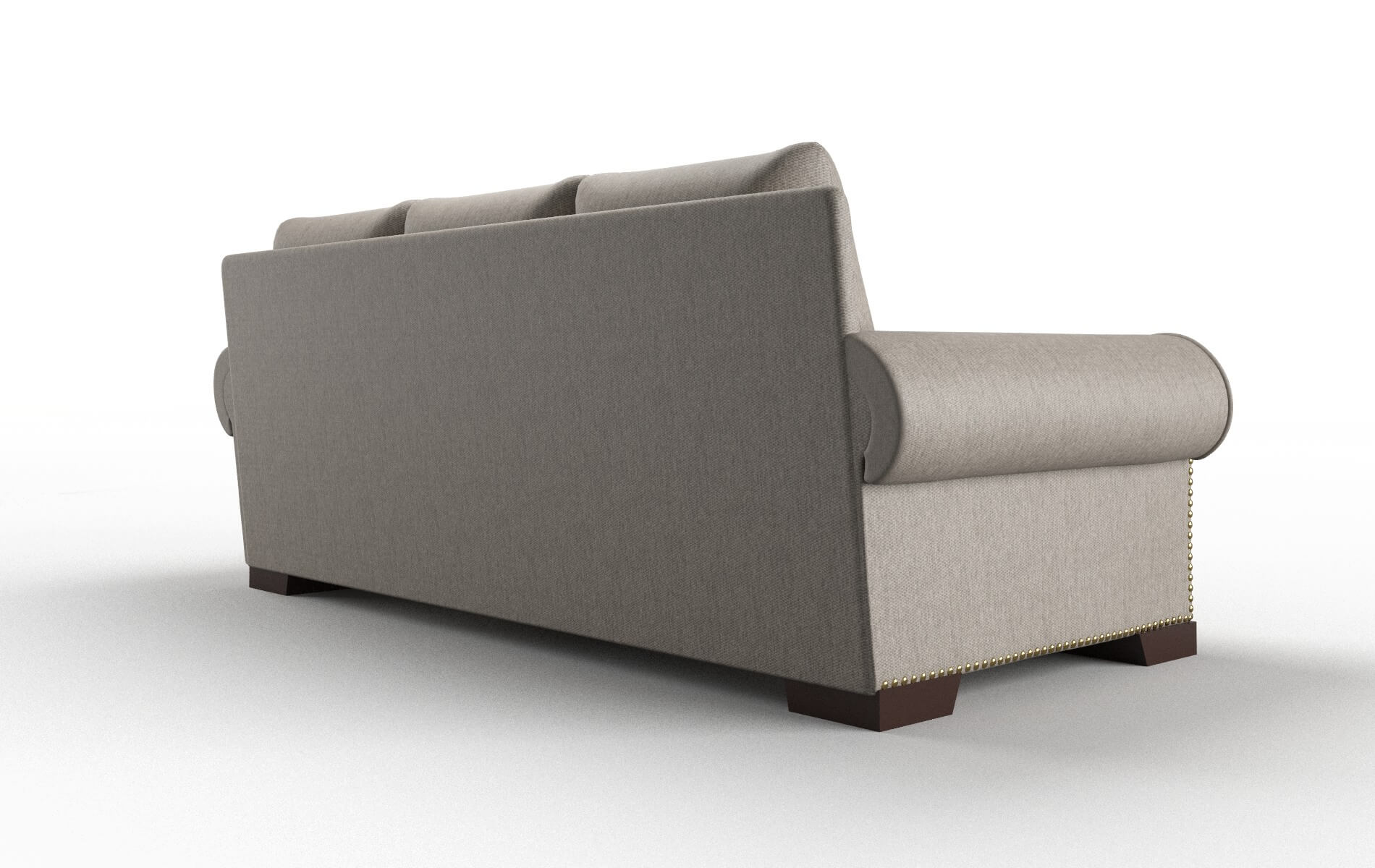 James Cosmo Taupe Sofa espresso legs 5