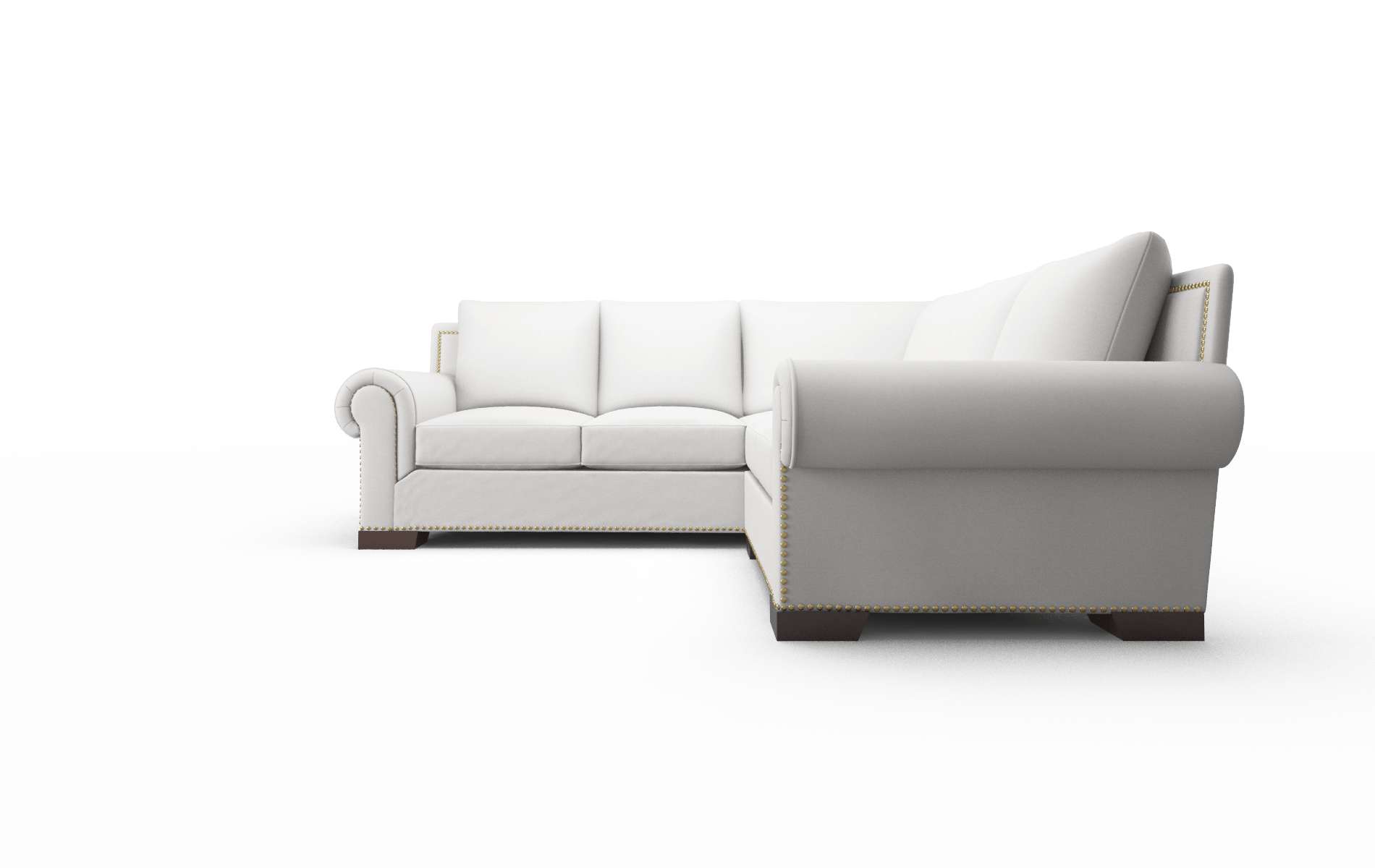 James Dawson Platinum Sectional espresso legs 5