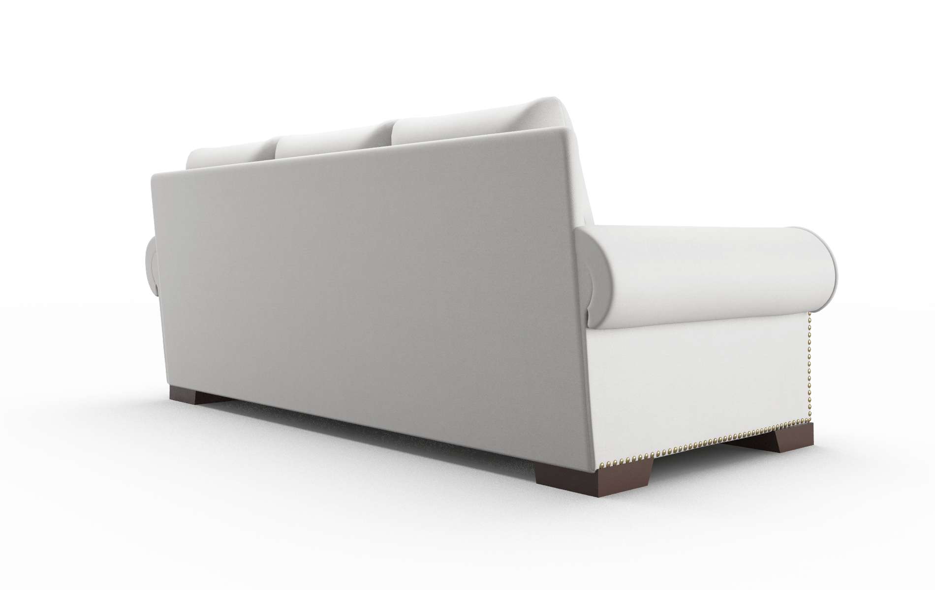 James Dawson Platinum Sofa espresso legs 5