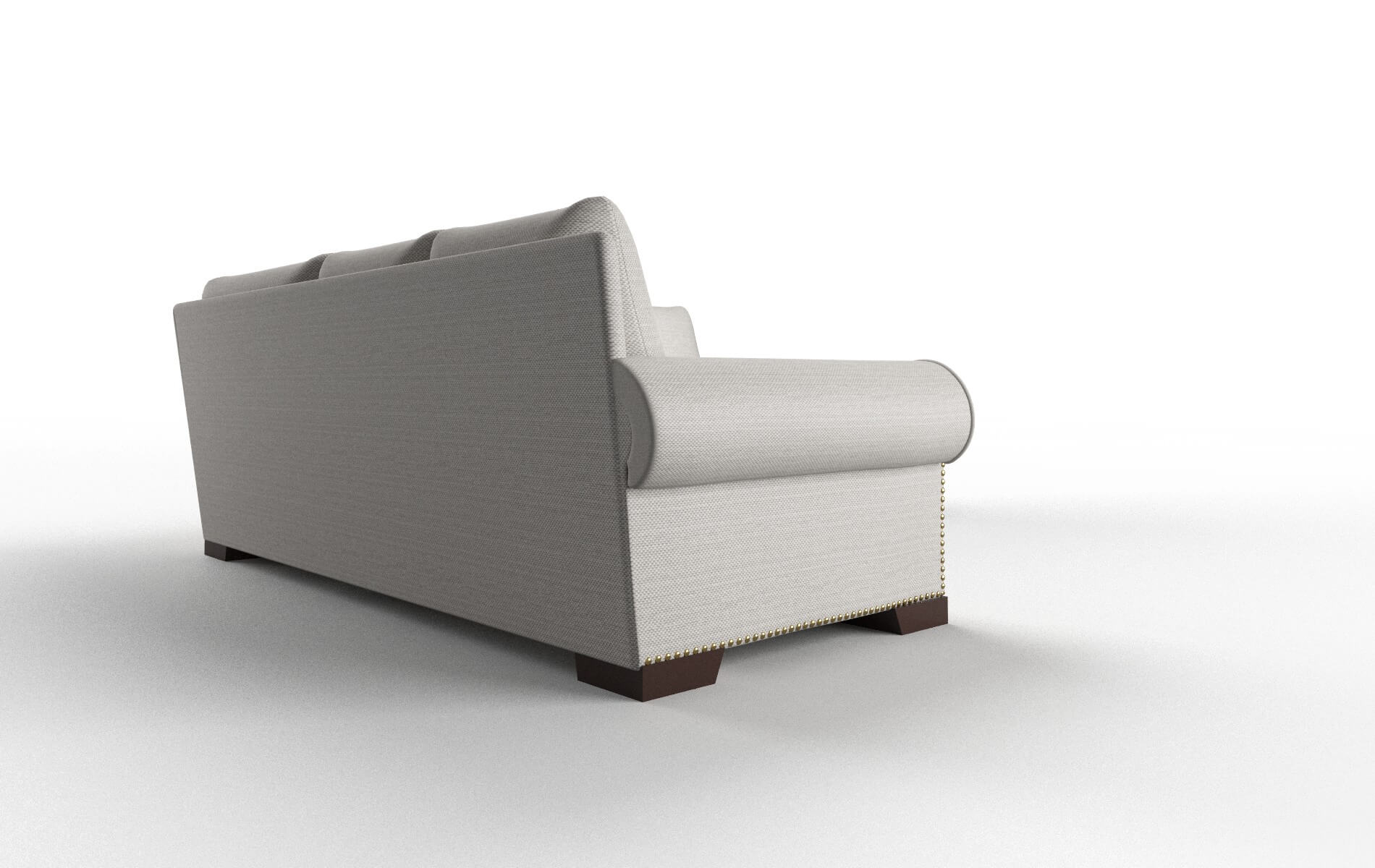 James Derby Grey Sectional espresso legs 3