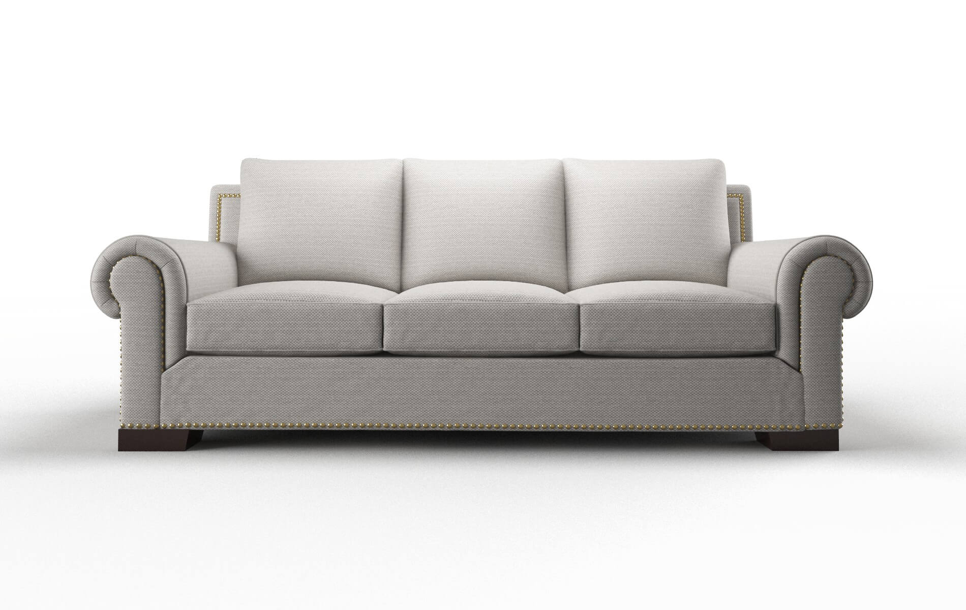 James Derby Grey Sofa espresso legs 1