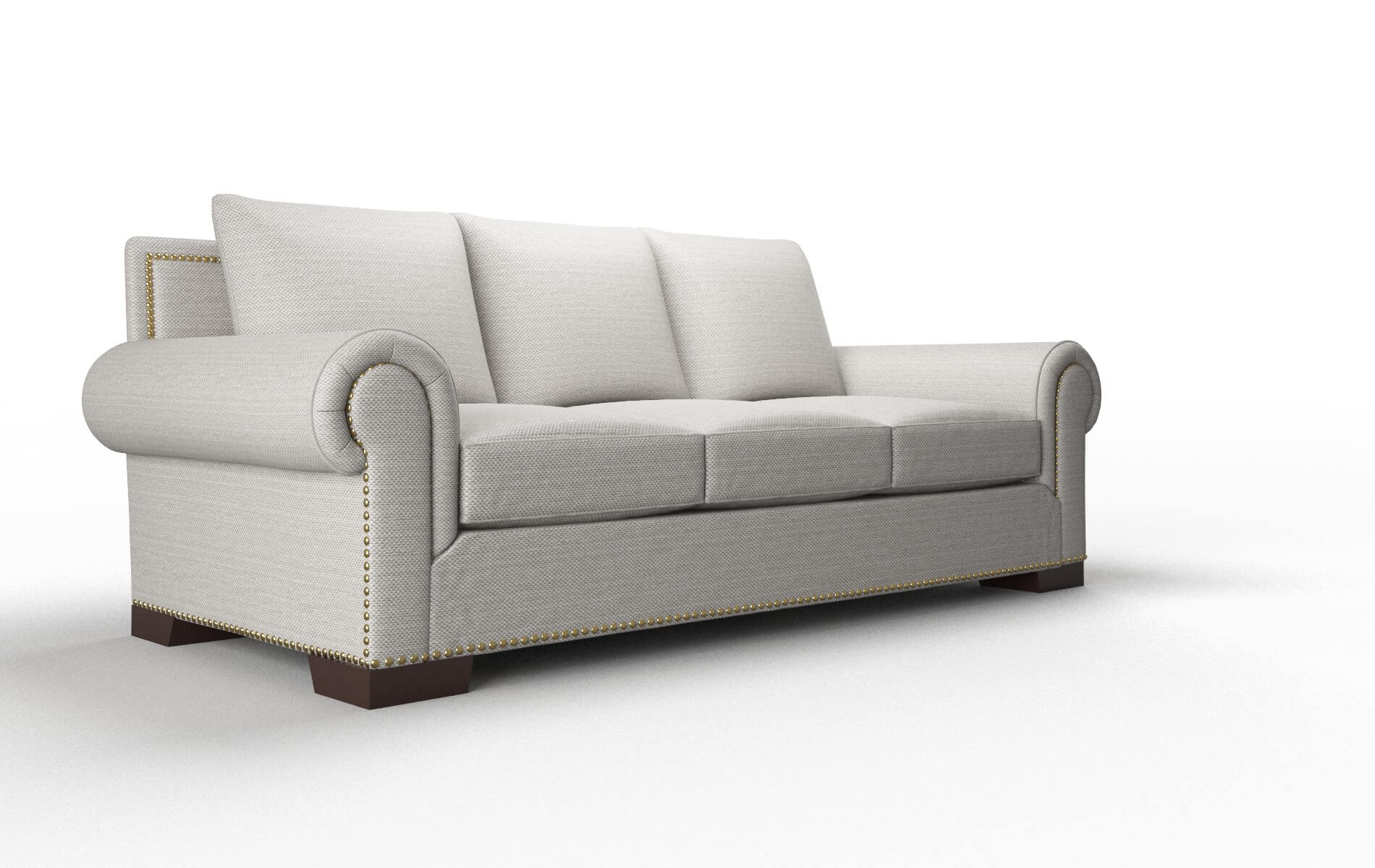 James Derby Grey Sofa espresso legs 2