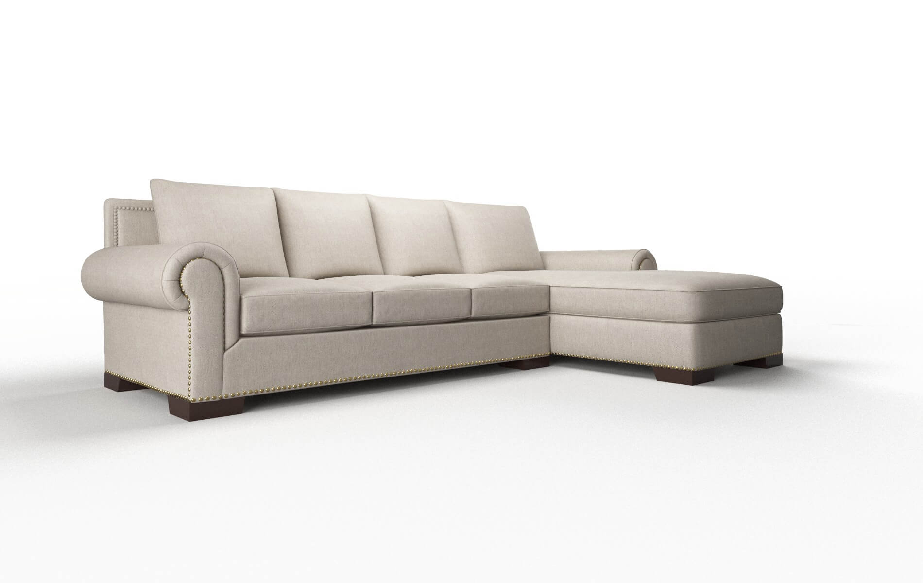 James Derby Linen Panel espresso legs 2