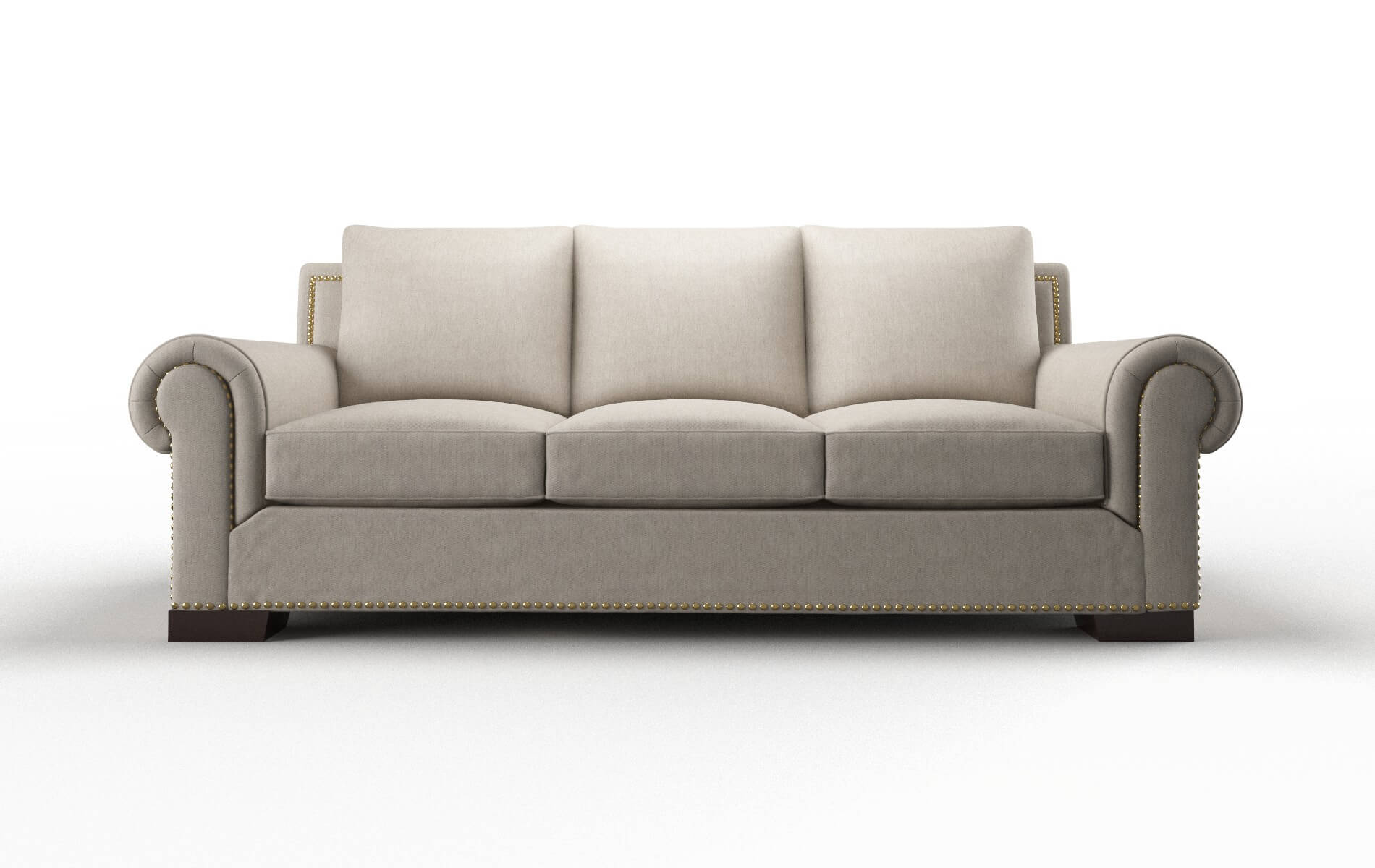 James Derby linen Sofa Espresso Legs  1