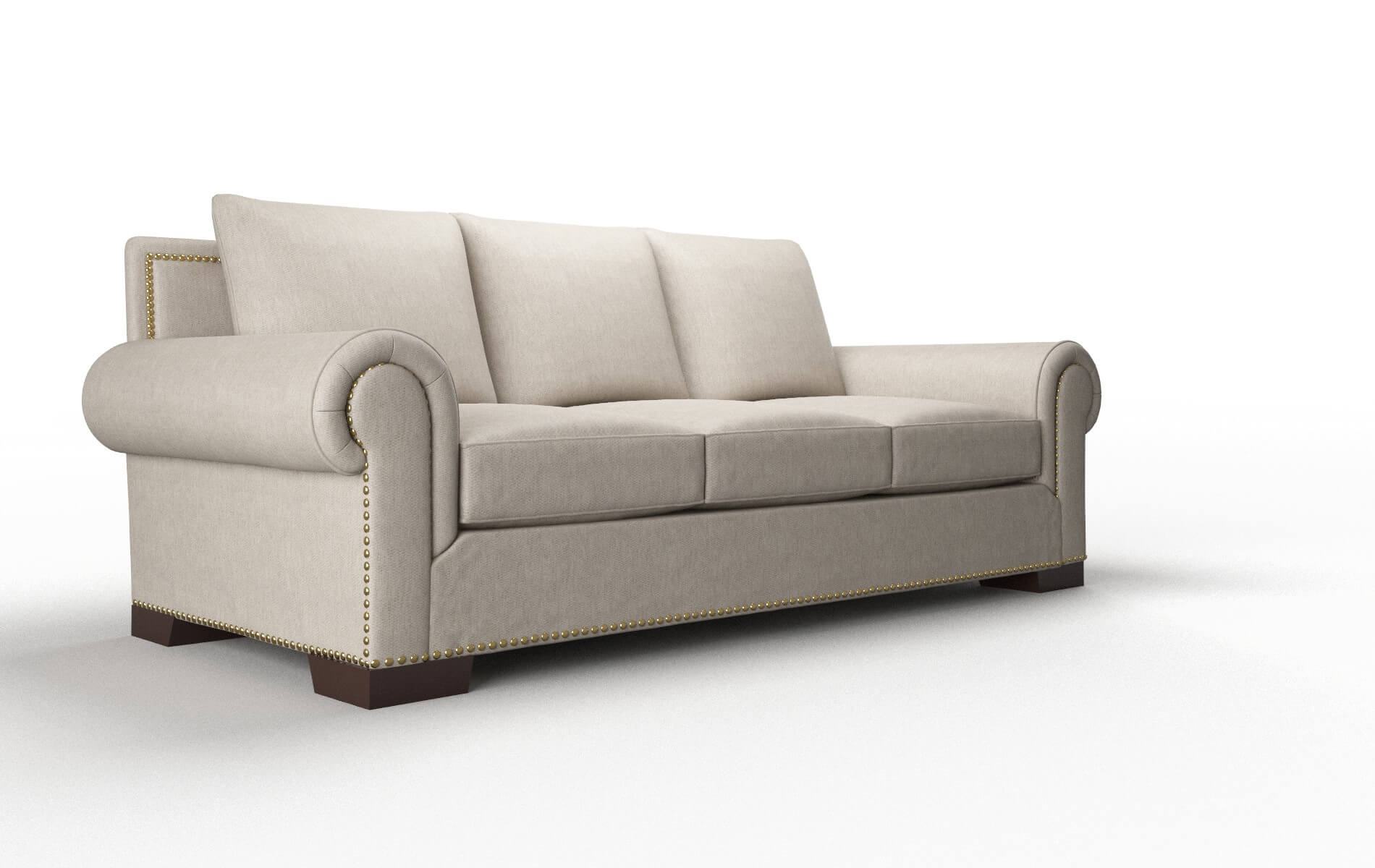 James Derby Linen Sofa espresso legs 2