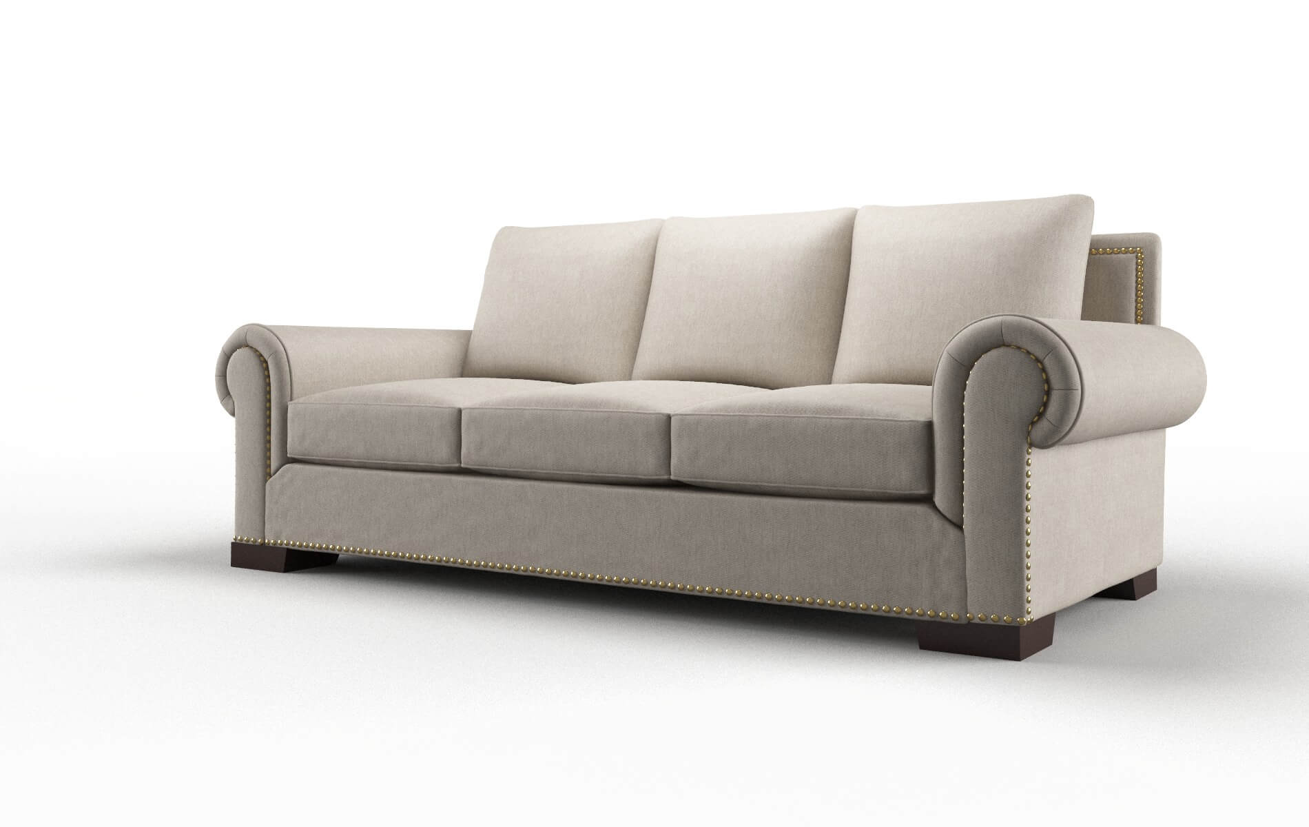 James Derby Linen Sofa espresso legs 4