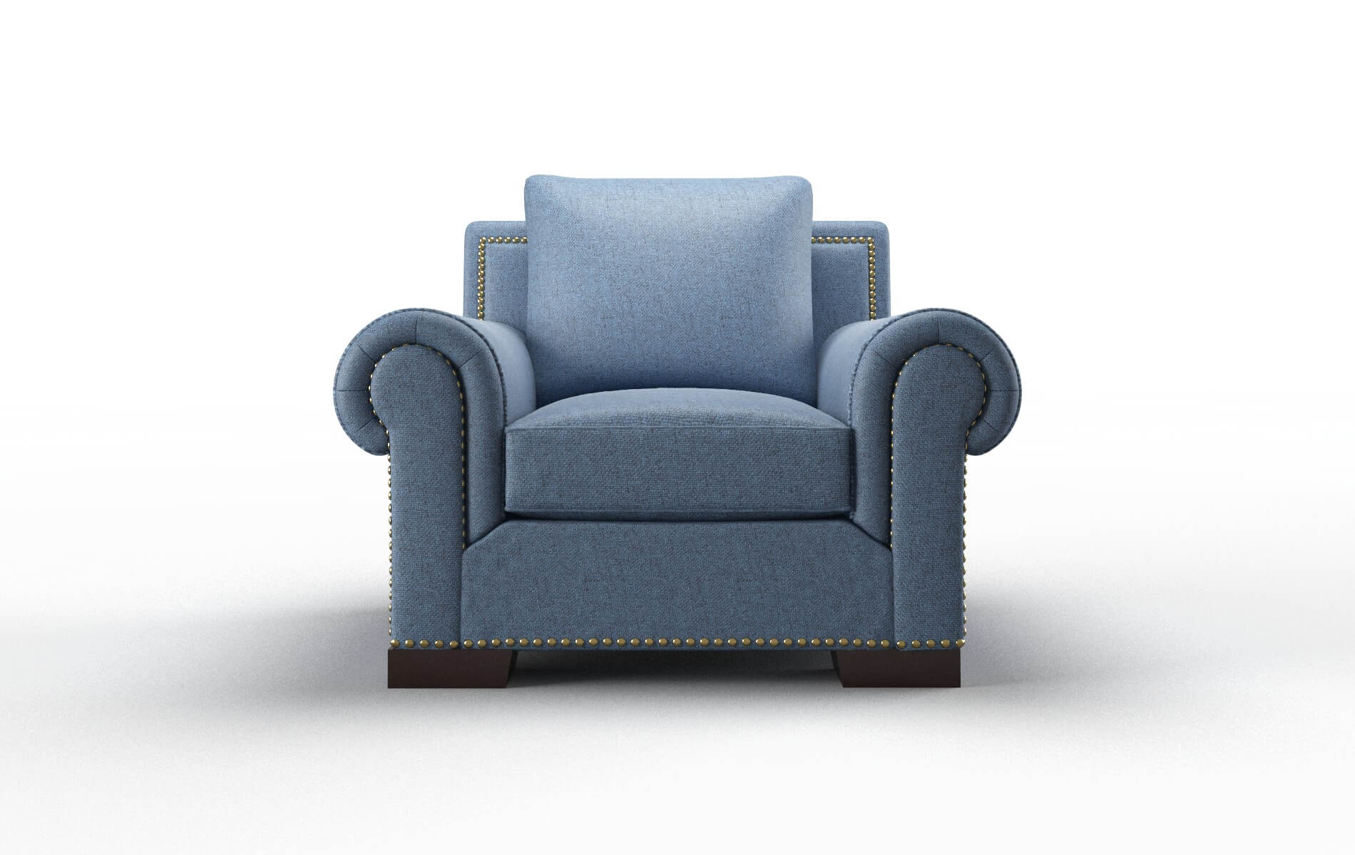 James Derby Navy Chair espresso legs 1