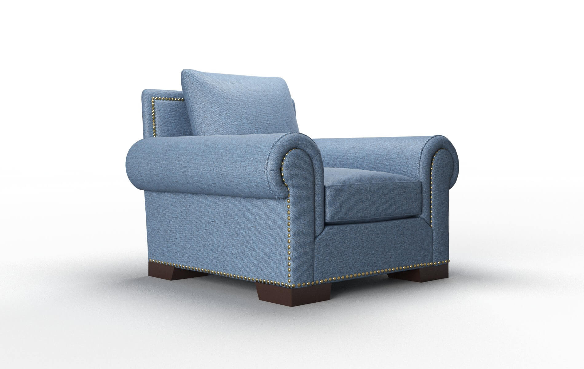 James Derby Navy Chair espresso legs 2