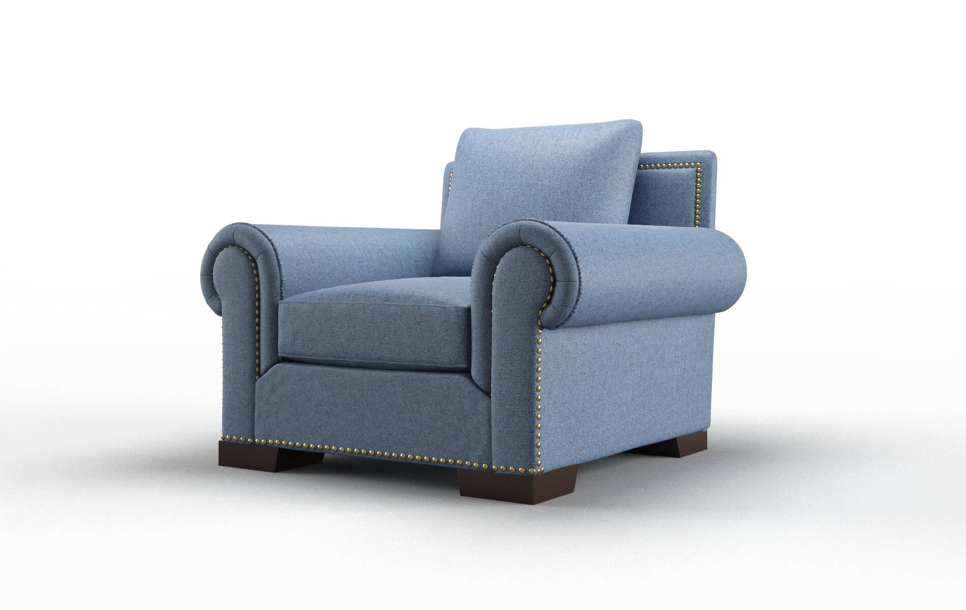 James Derby Navy Chair espresso legs 4