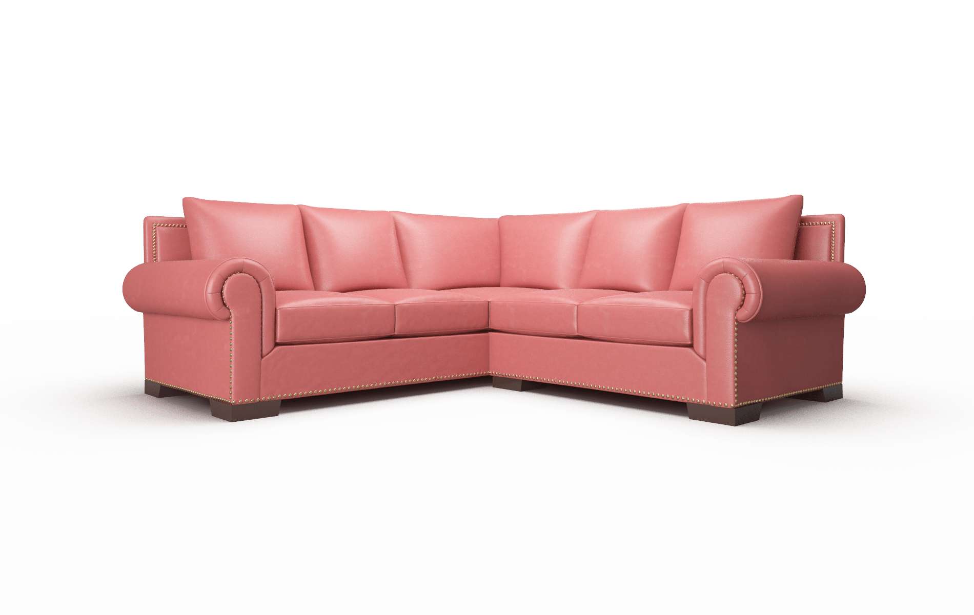 James Dillion Cordovan Sectional espresso legs 1