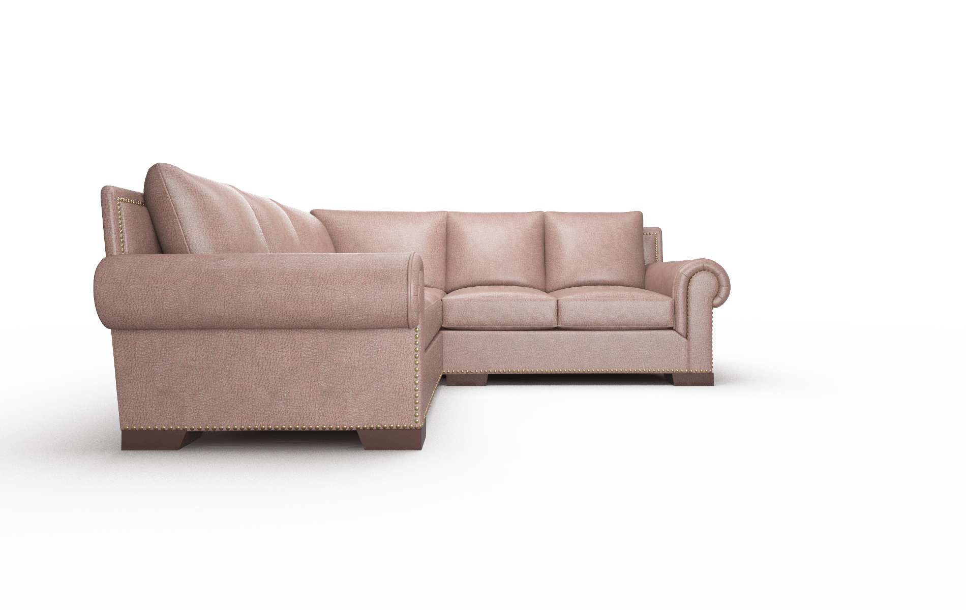 James Ford Brown Sectional espresso legs 2