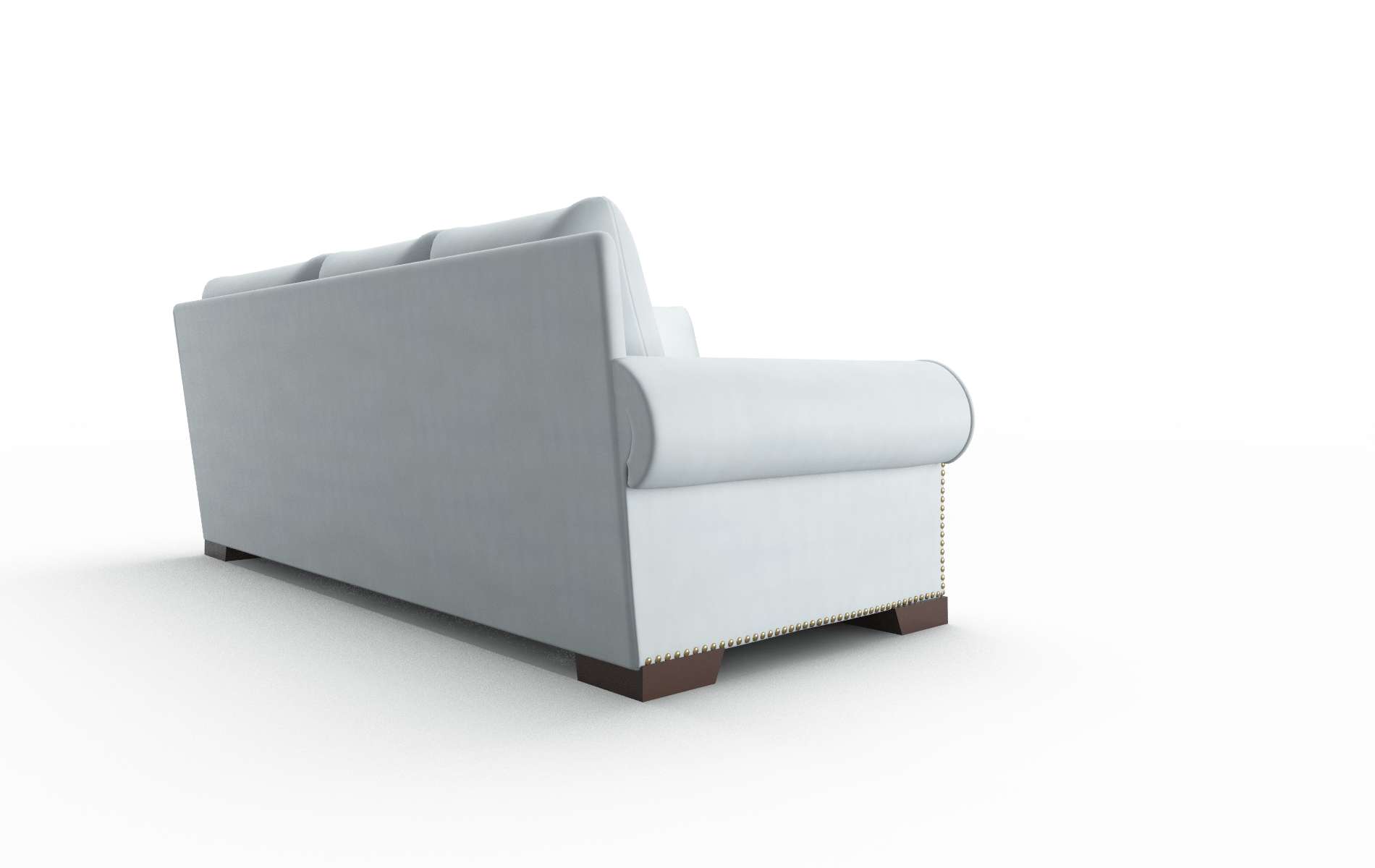 James Hathaway Aqua Sectional espresso legs 3