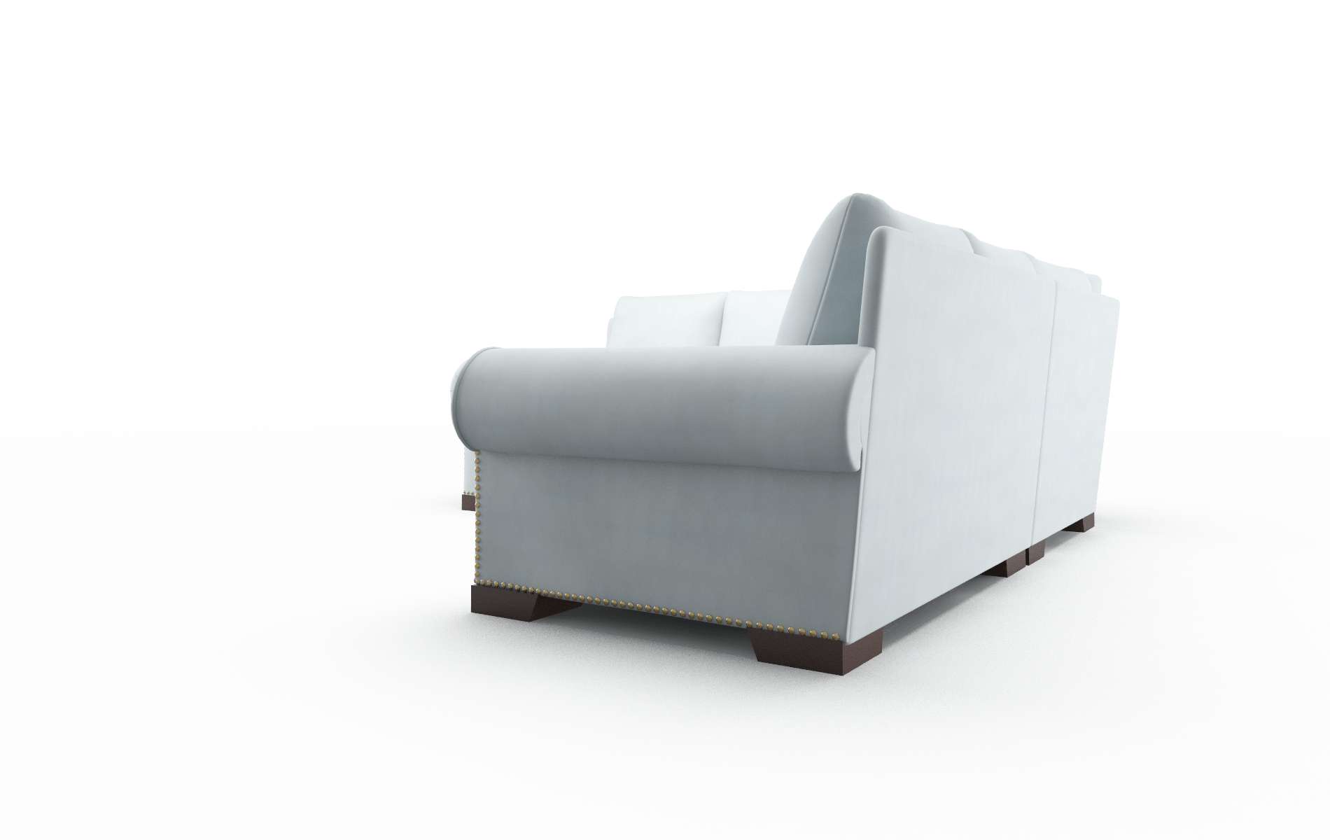 James Hathaway Aqua Sectional espresso legs 4