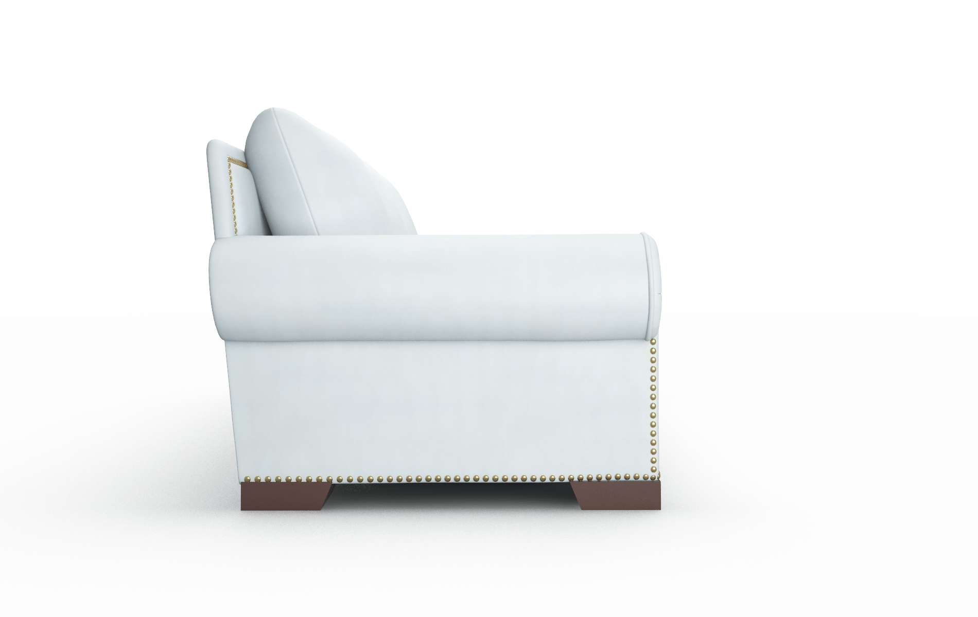 James Hathaway Aqua Sofa espresso legs 3