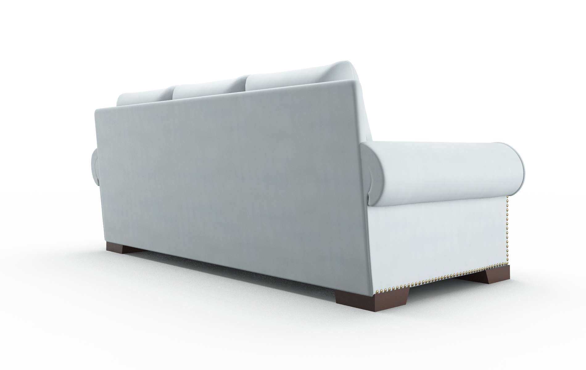 James Hathaway Aqua Sofa espresso legs 5