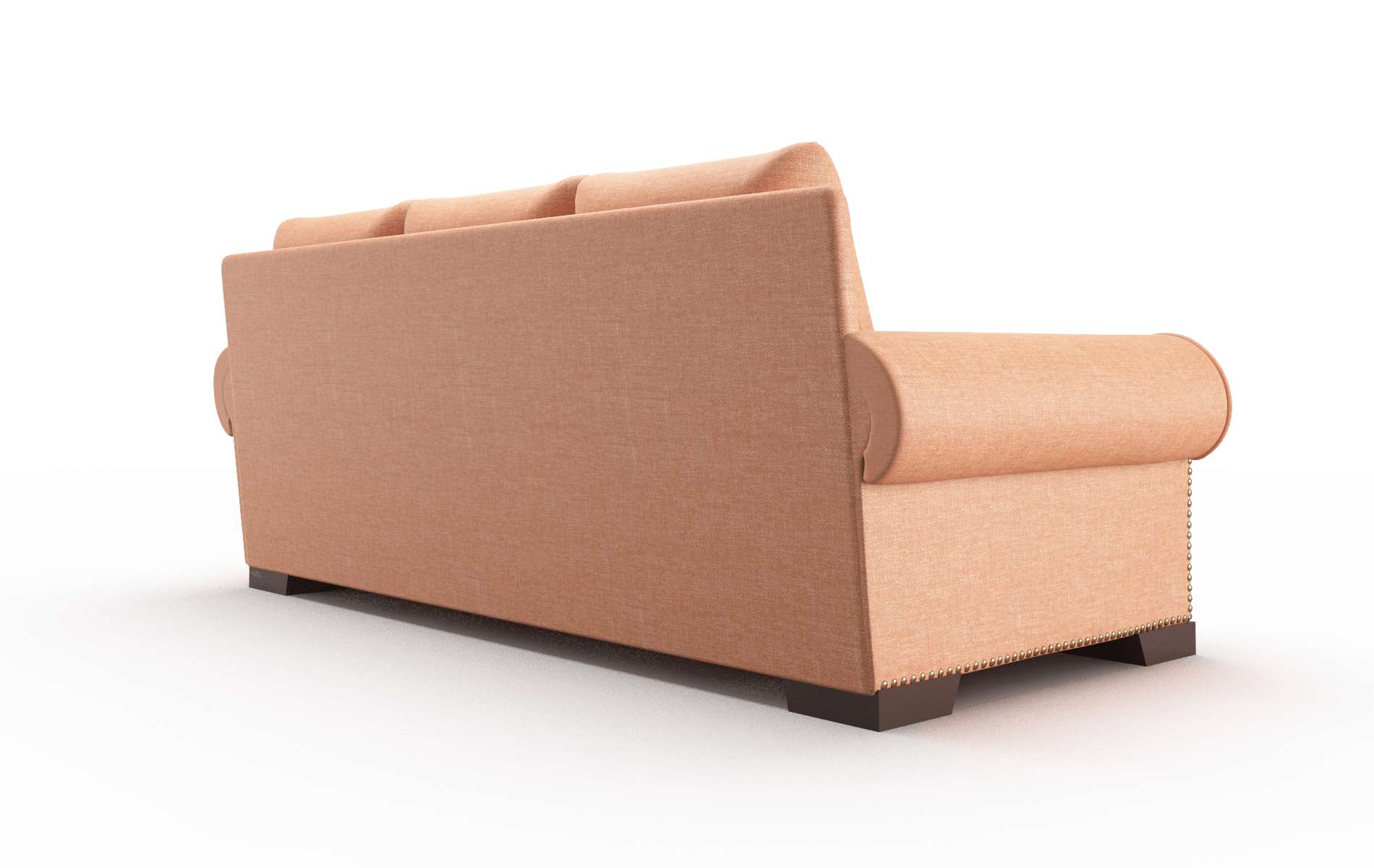 James Hepburn Appricot Sofa espresso legs 5