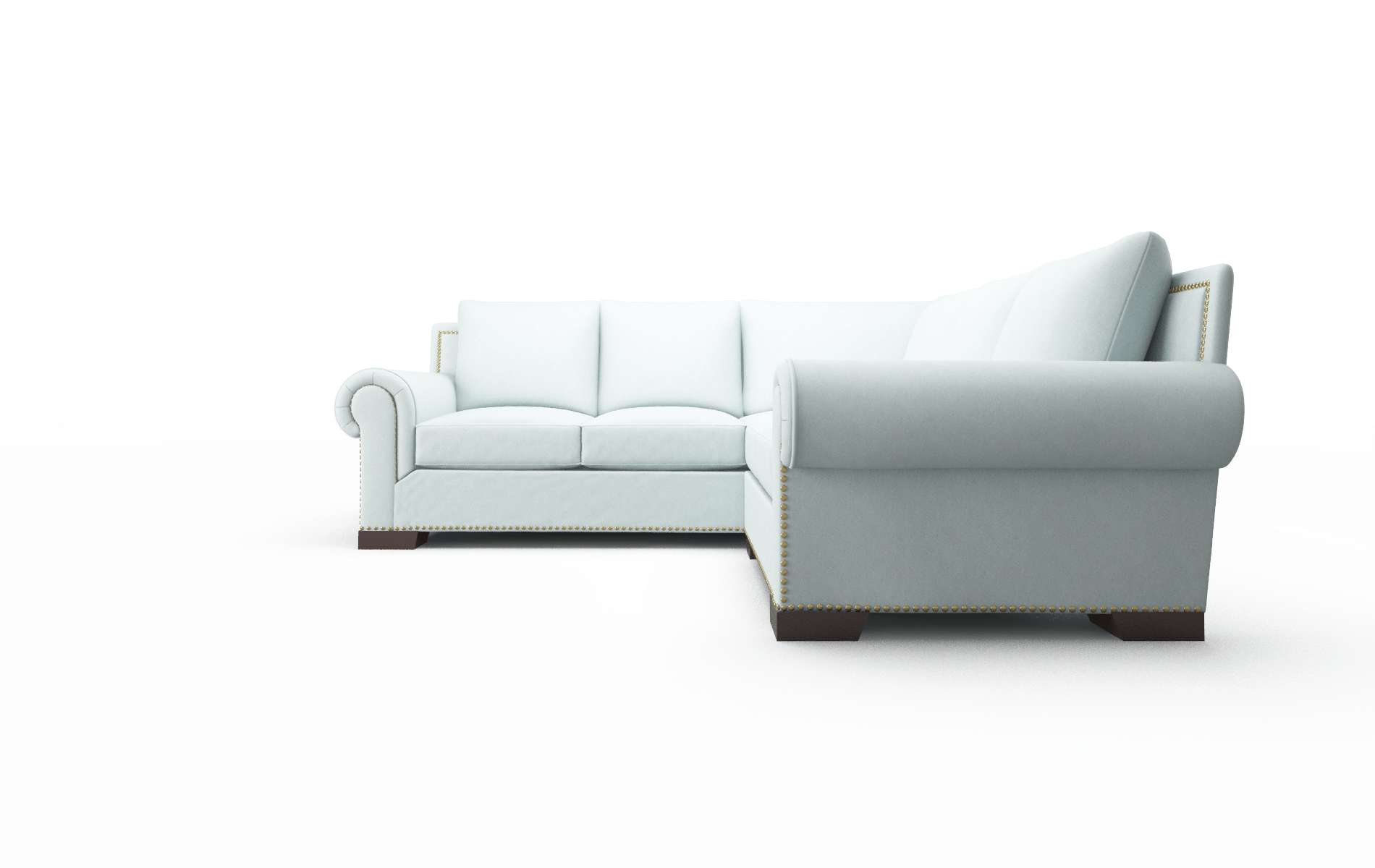 James Hepburn Peridot Sectional espresso legs 5