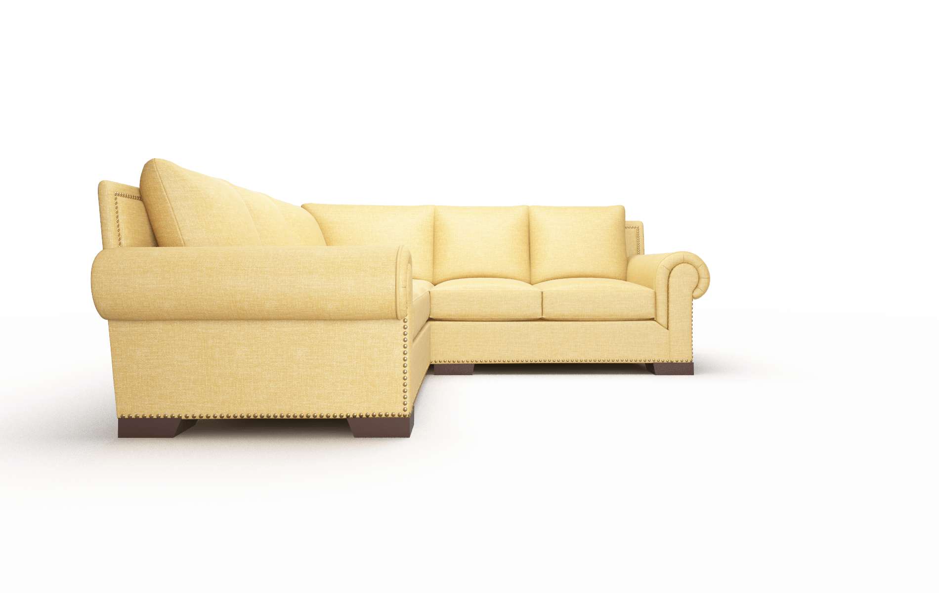 James Insight Citronella Sectional espresso legs 2