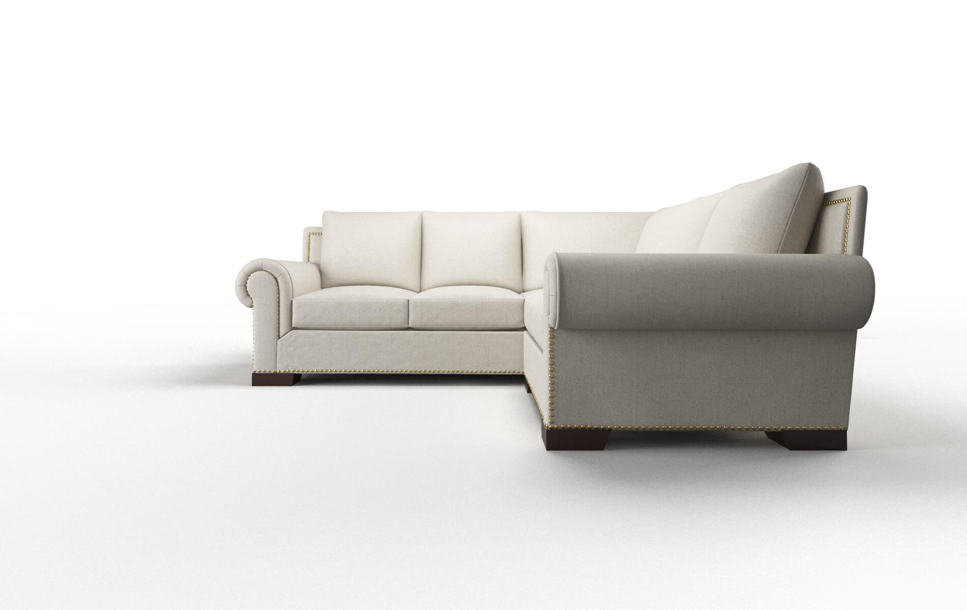 James Insight Dove Sectional espresso legs 5
