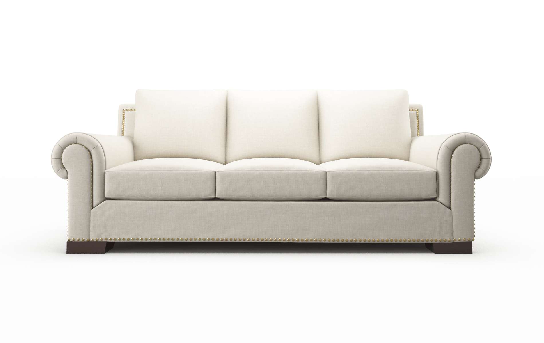 James Keylargo Almond Sofa espresso legs 1