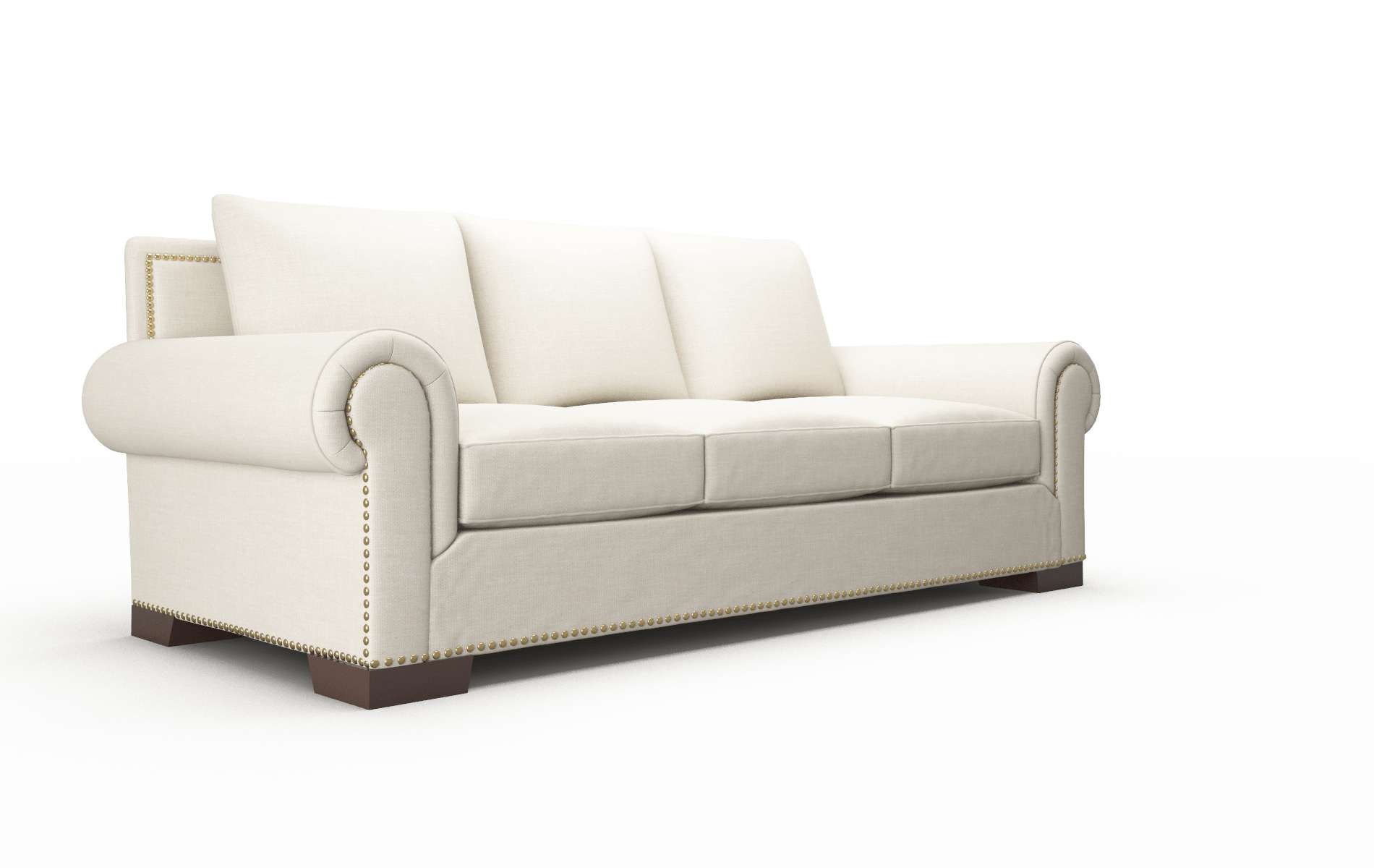James Keylargo Almond Sofa espresso legs 2