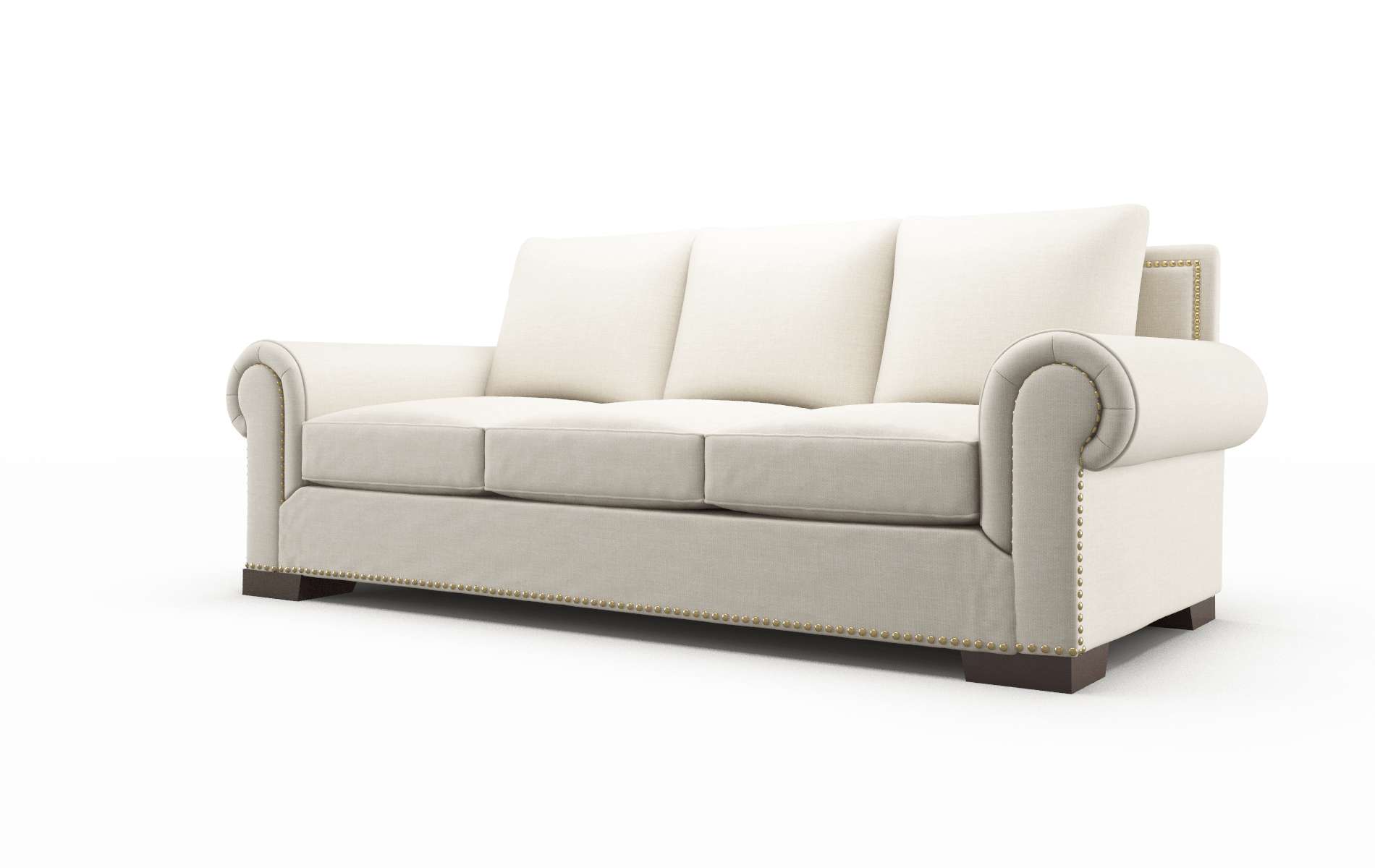 James Keylargo Almond Sofa espresso legs 4