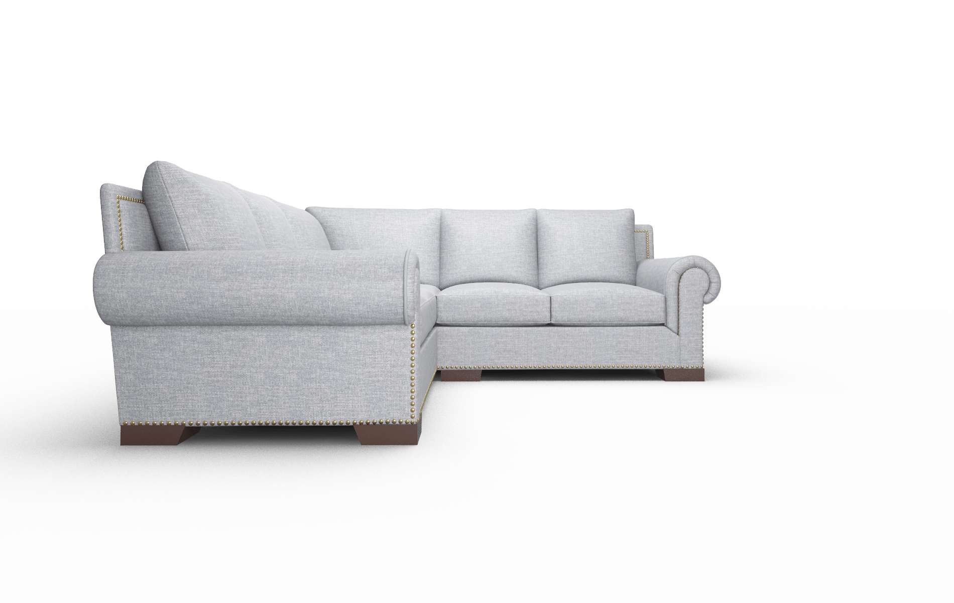 James Keylargo Ash Sectional espresso legs 2