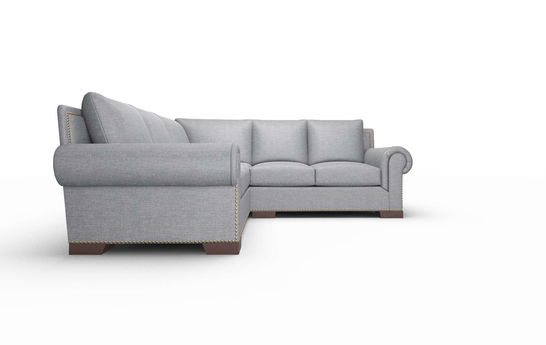 James Keylargo Graphite Sectional espresso legs 2
