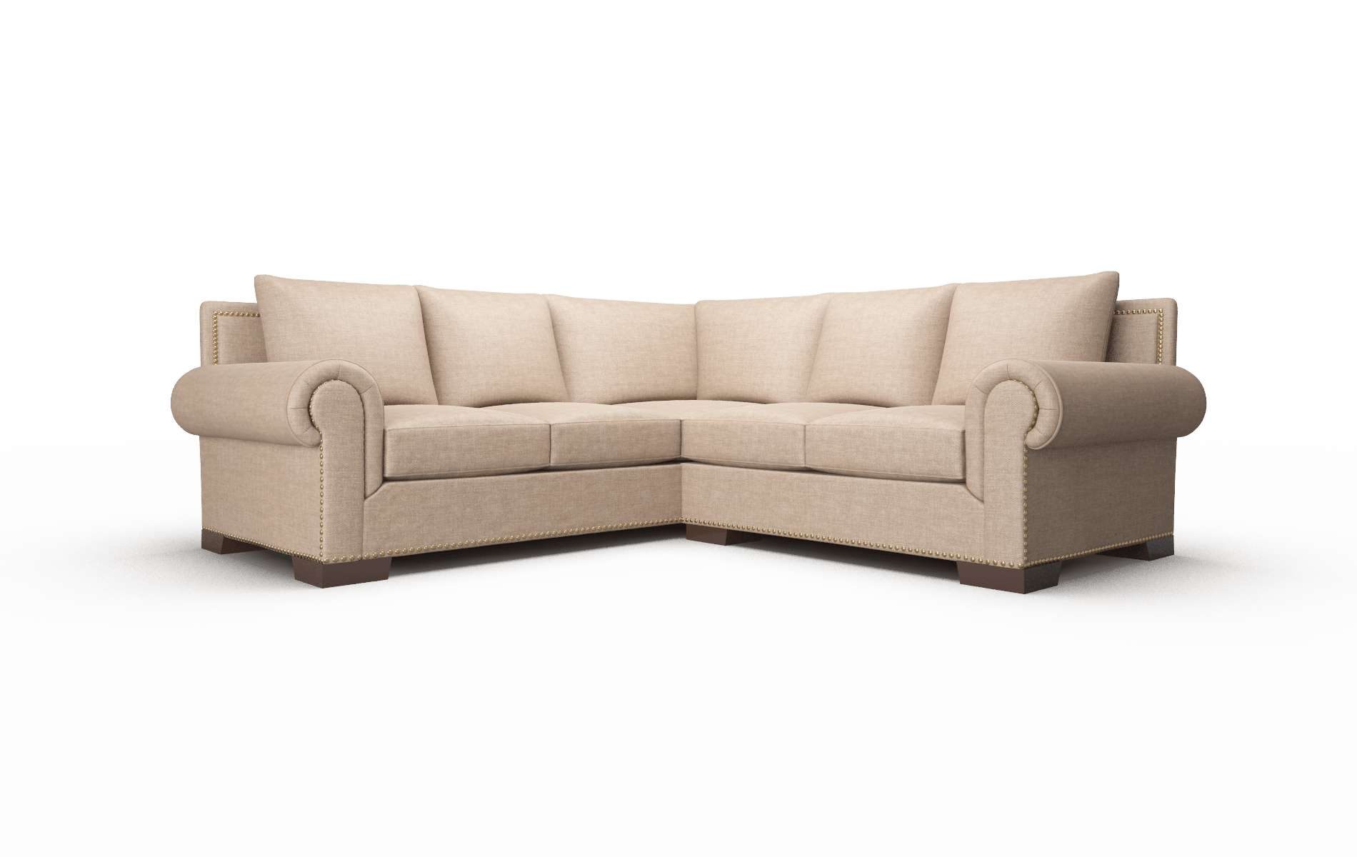 James Keylargo Mink Sectional espresso legs 1