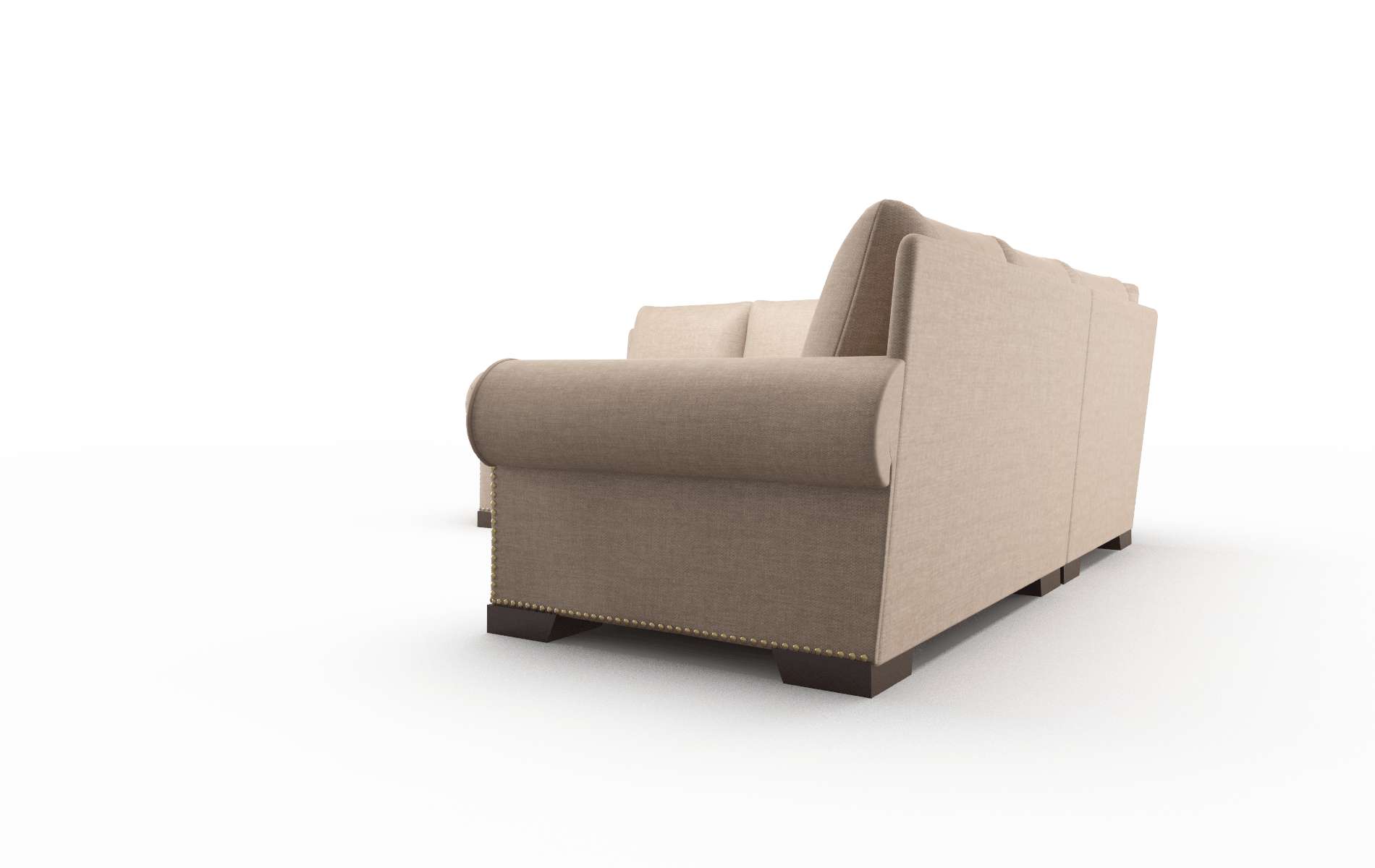 James Keylargo Mink Sectional espresso legs 4